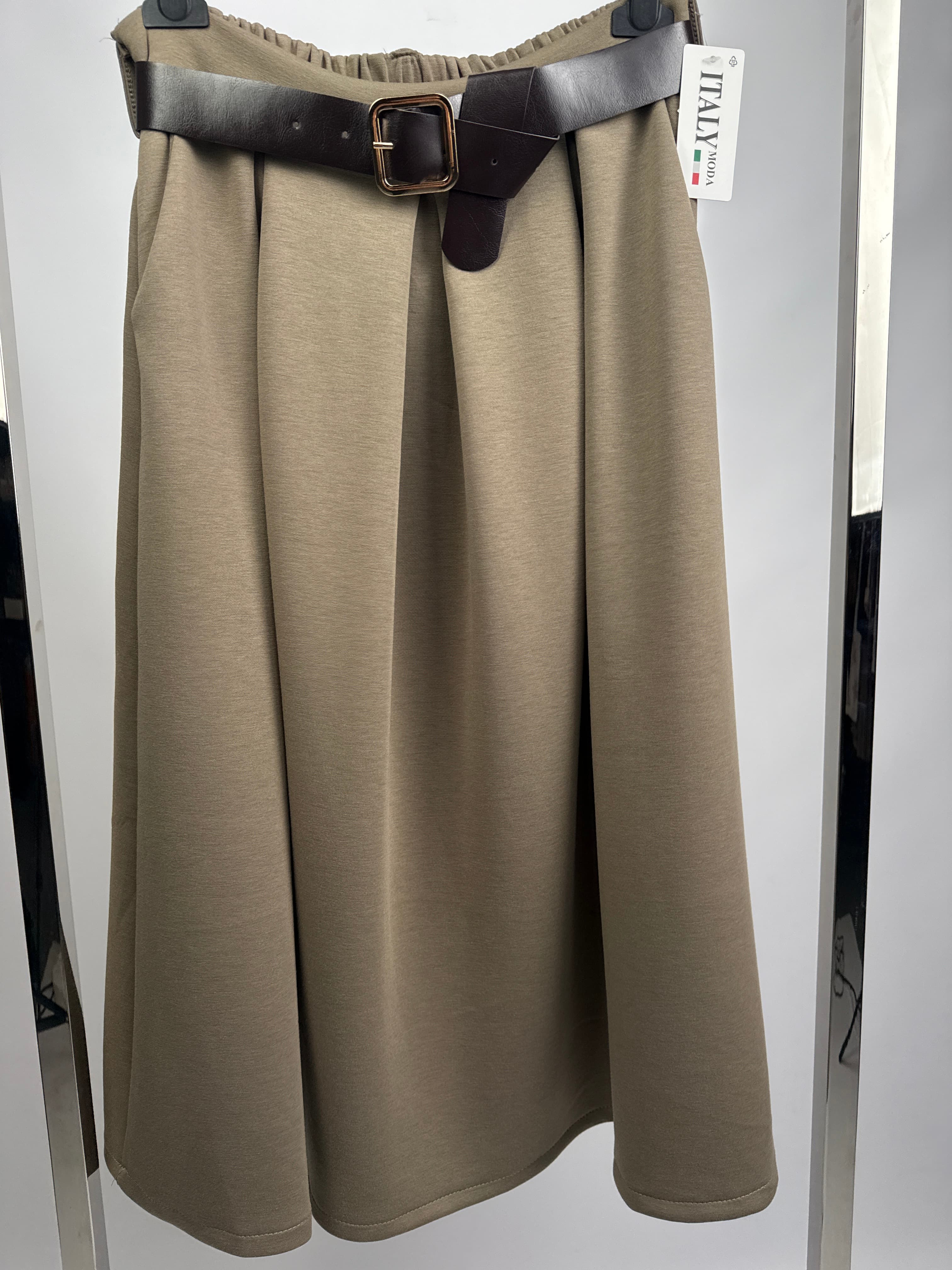 Spódnica masełko z paskiem WYPRZEDAŻ