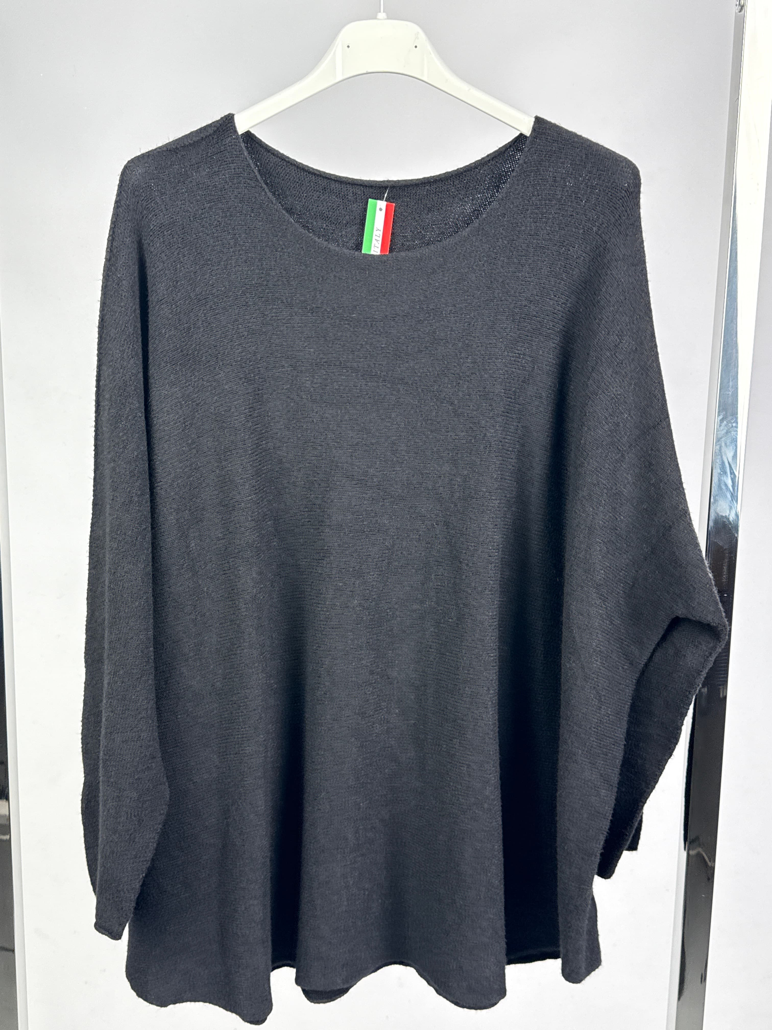 Sweter pudełkowy dłuższy