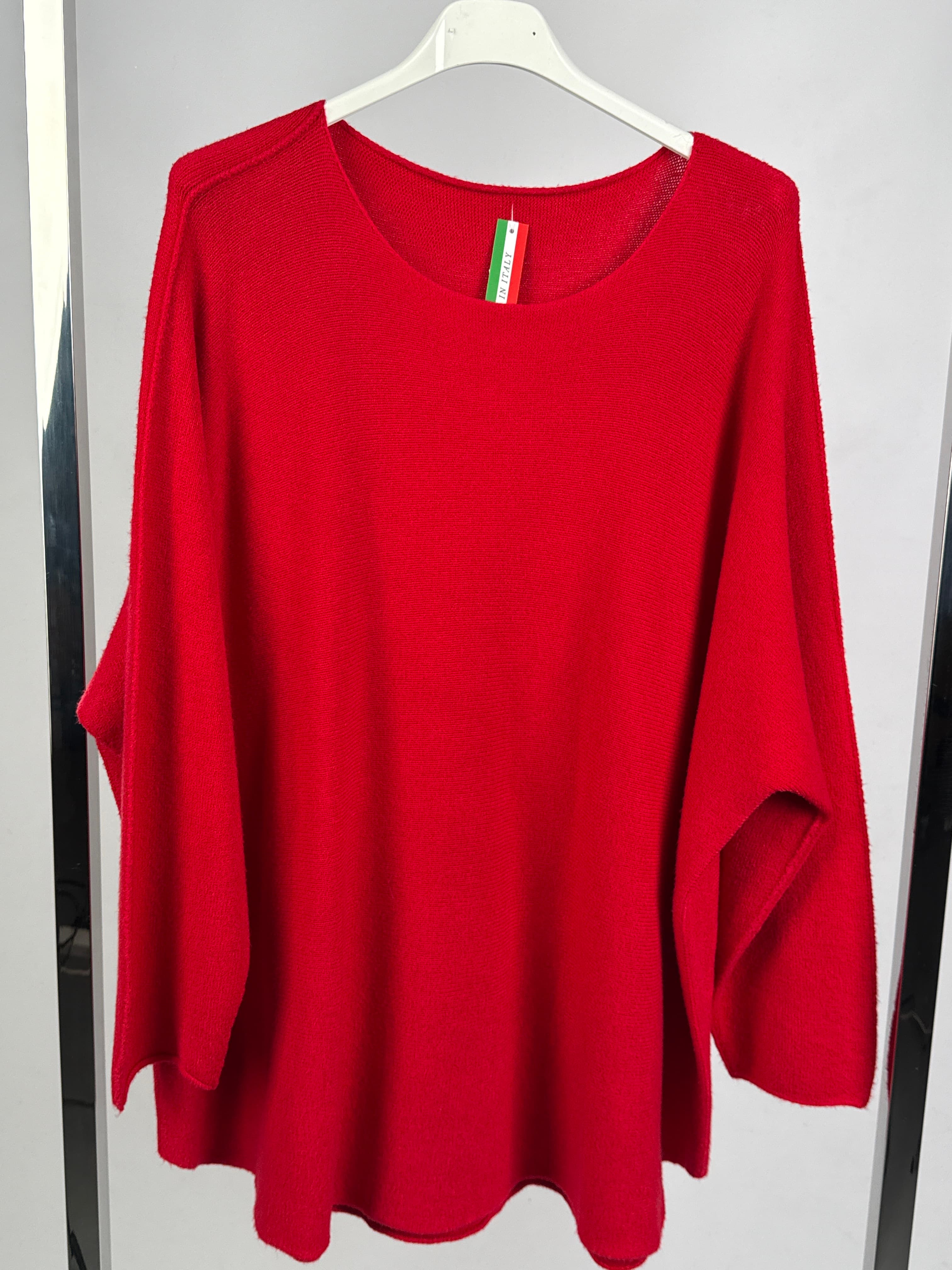 Sweter pudełkowy dłuższy