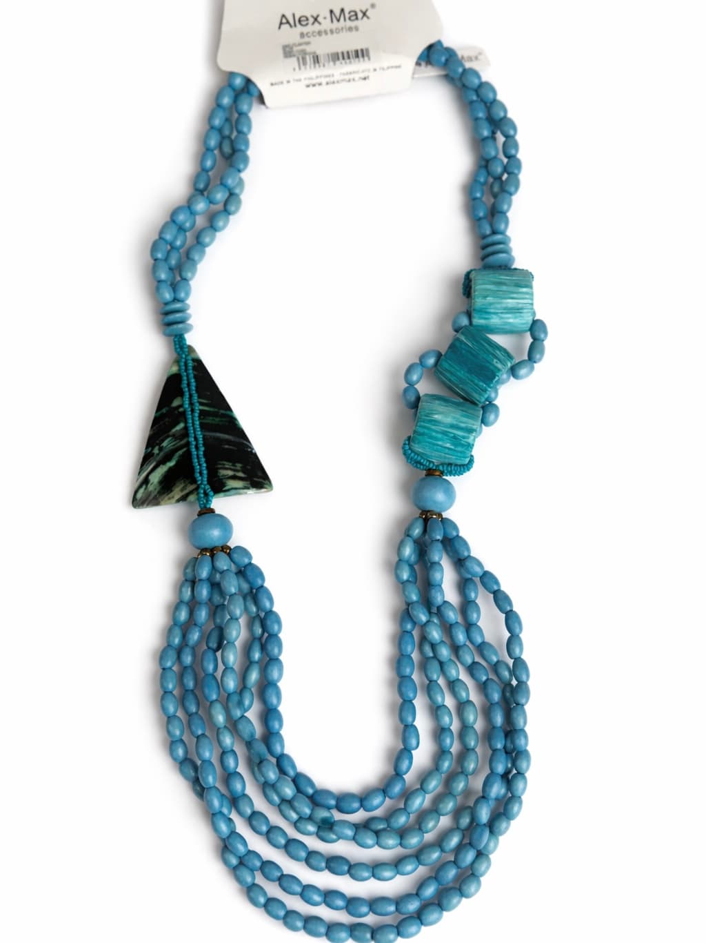 Wisior Alex Max niebieski żywica