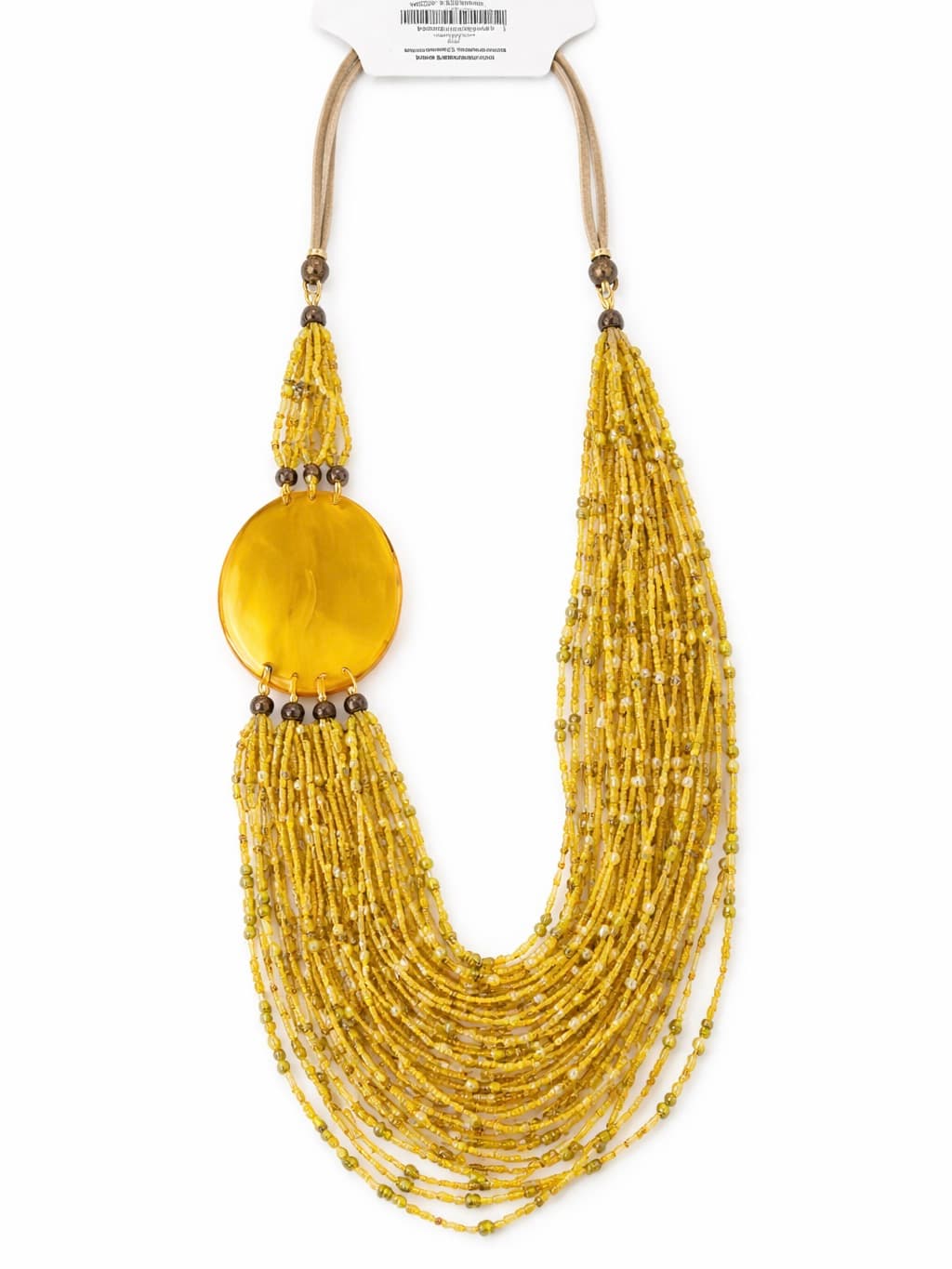 Wisior Alex Max koraliki żółte