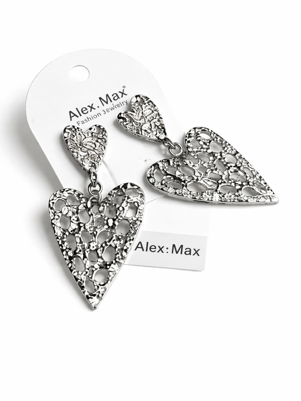 Alex Max leaky heart earrings