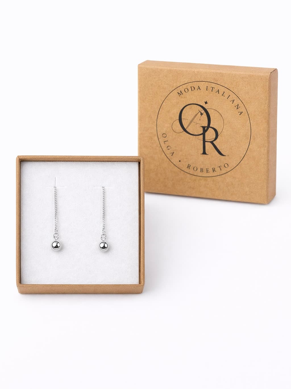 Kolczyki wiszące srebrne/ pozłacane 925