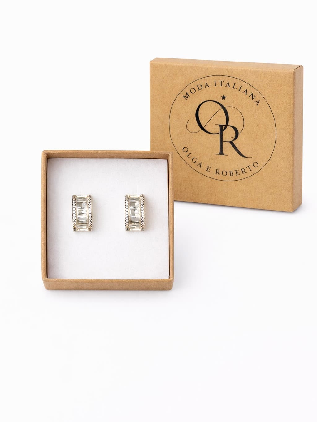 Kolczyki mostki srebrne/ pozłacane 925