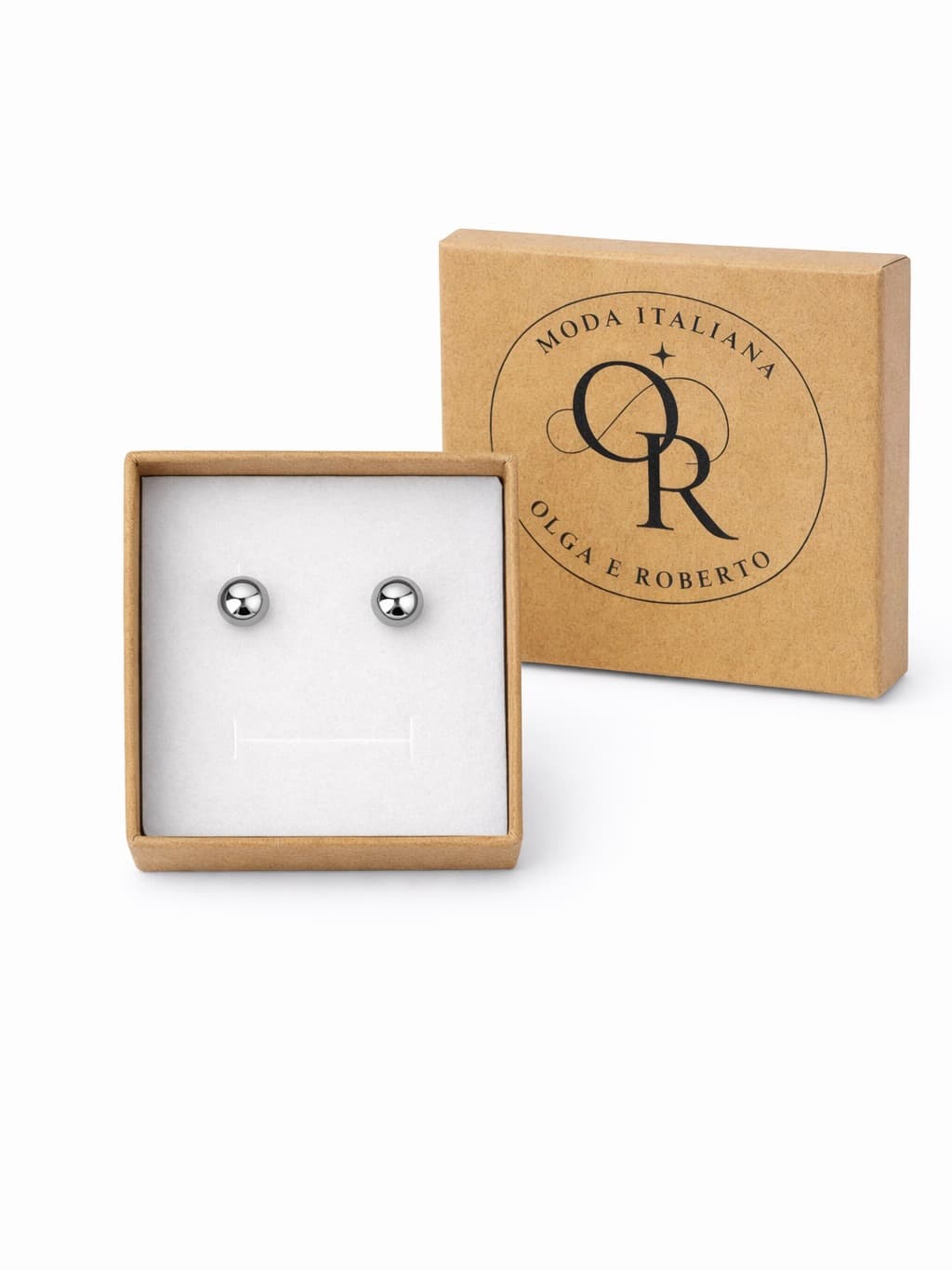 Kolczyki kulki srebrne/pozłacane 925