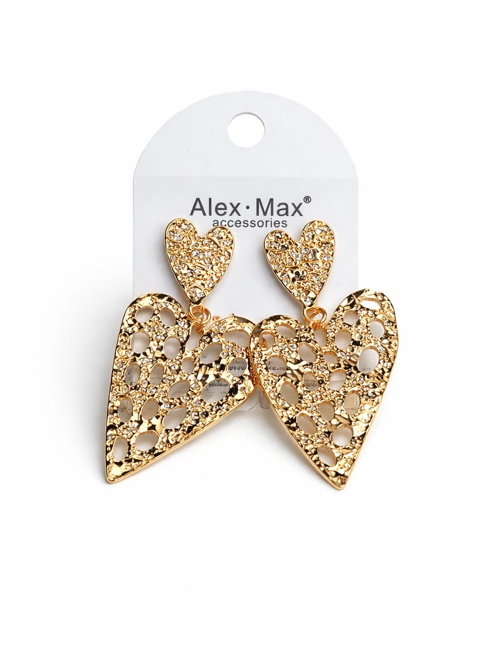 Alex Max leaky heart earrings