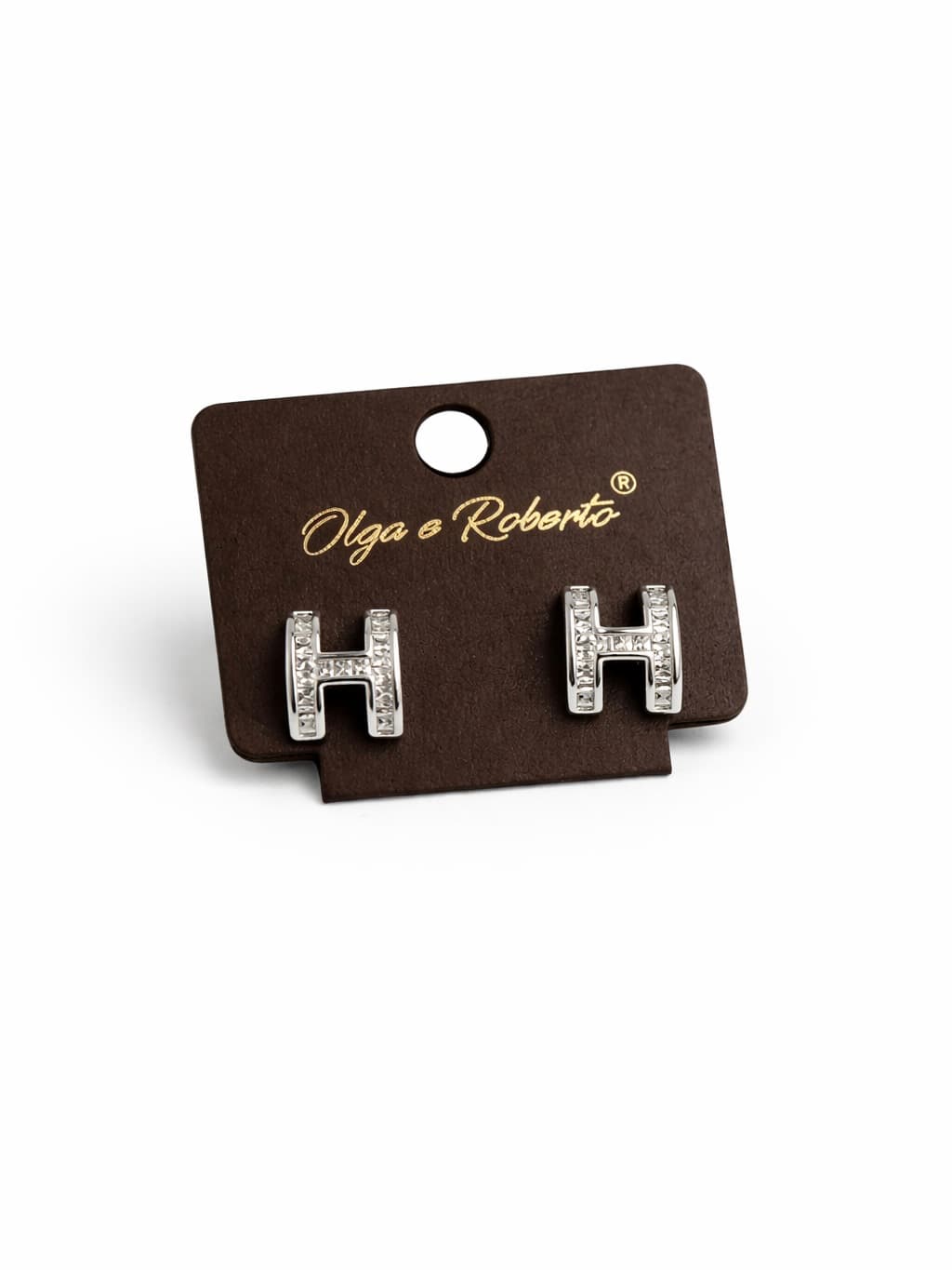 Letter H earrings