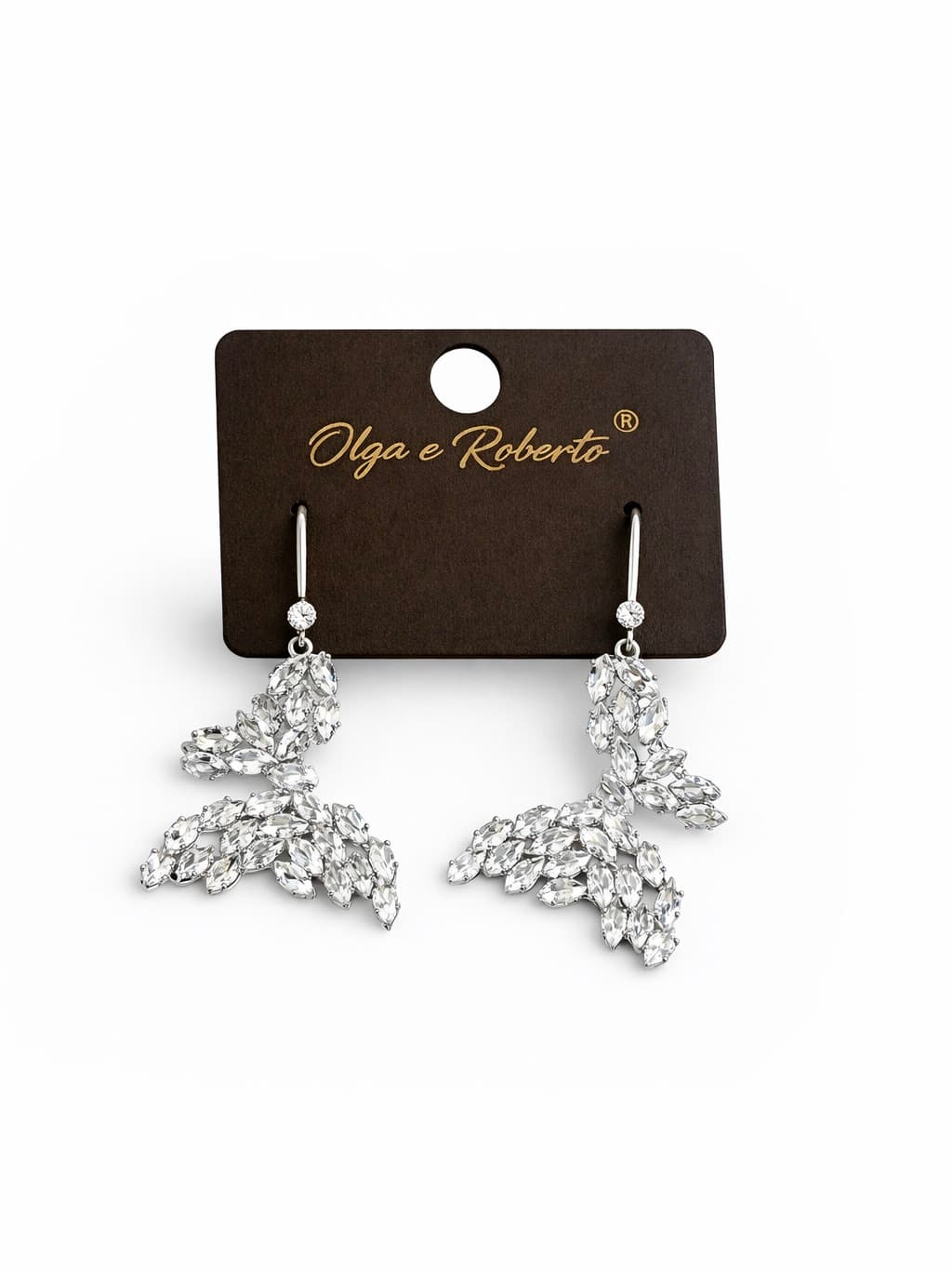 Butterfly earrings with cubic zirconia