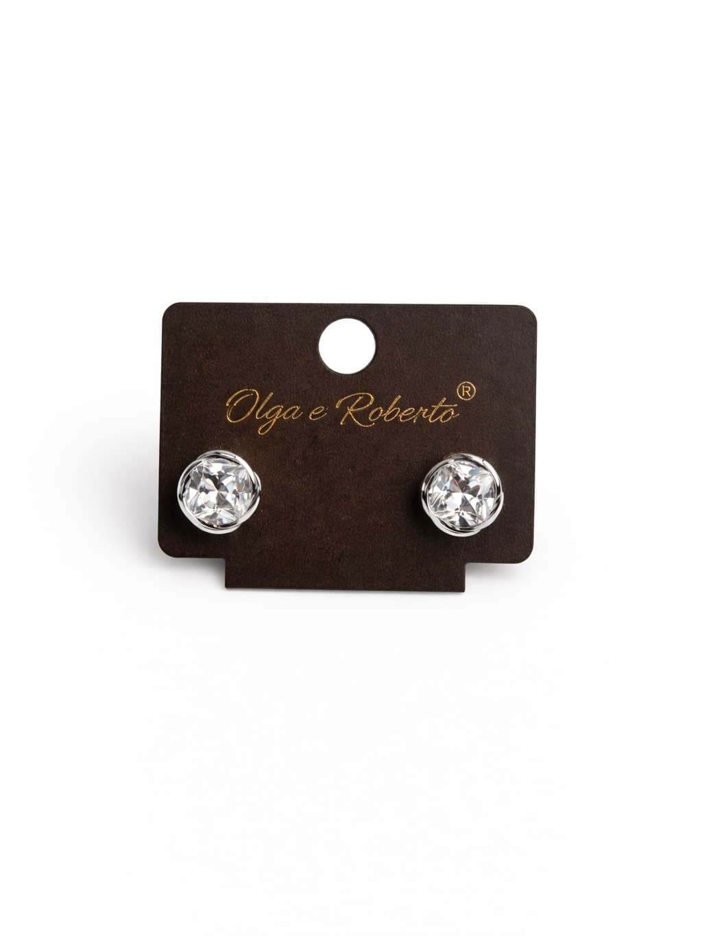 Cubic zirconia stud earrings