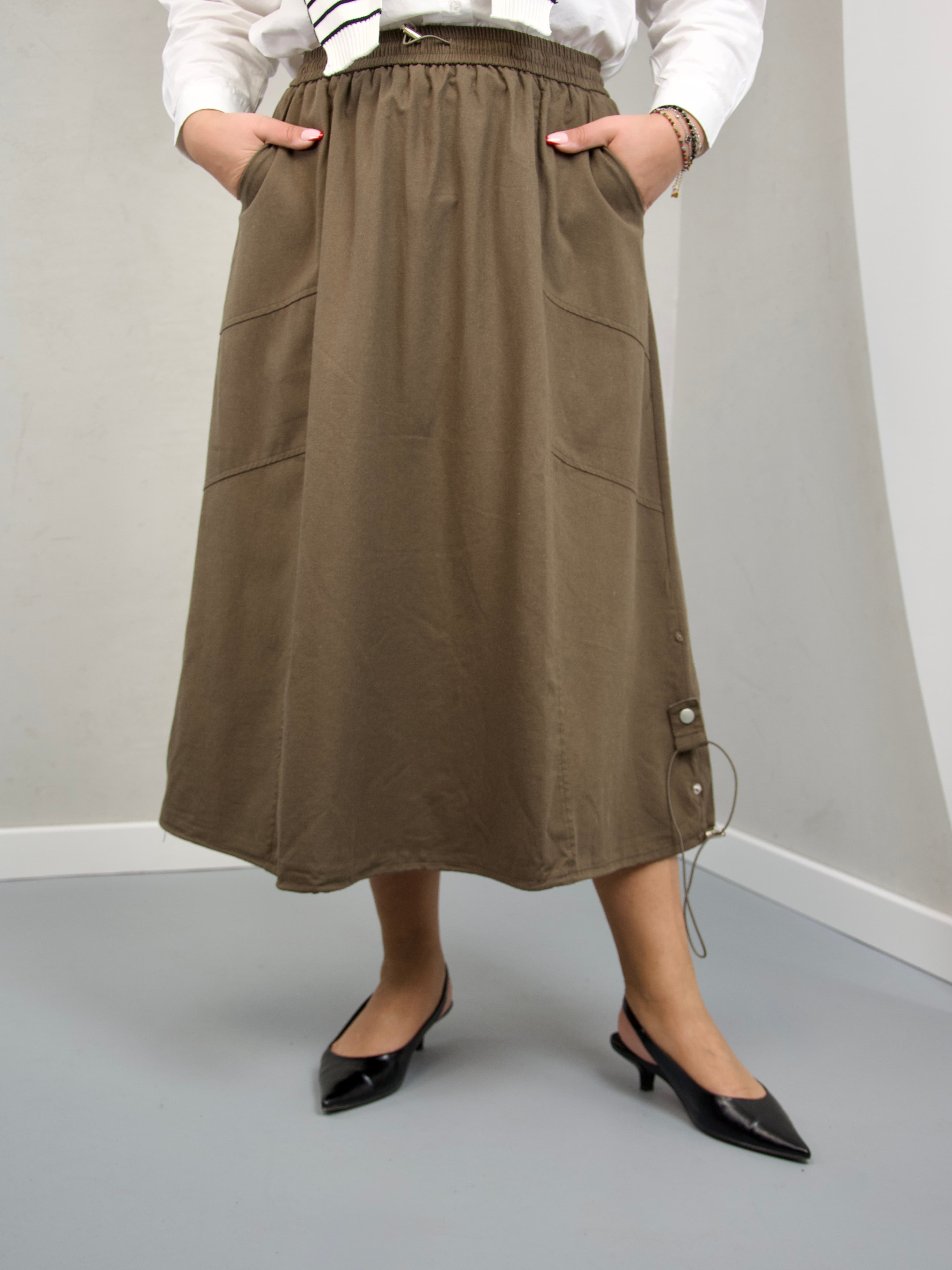 Spódnica ze ściągaczami