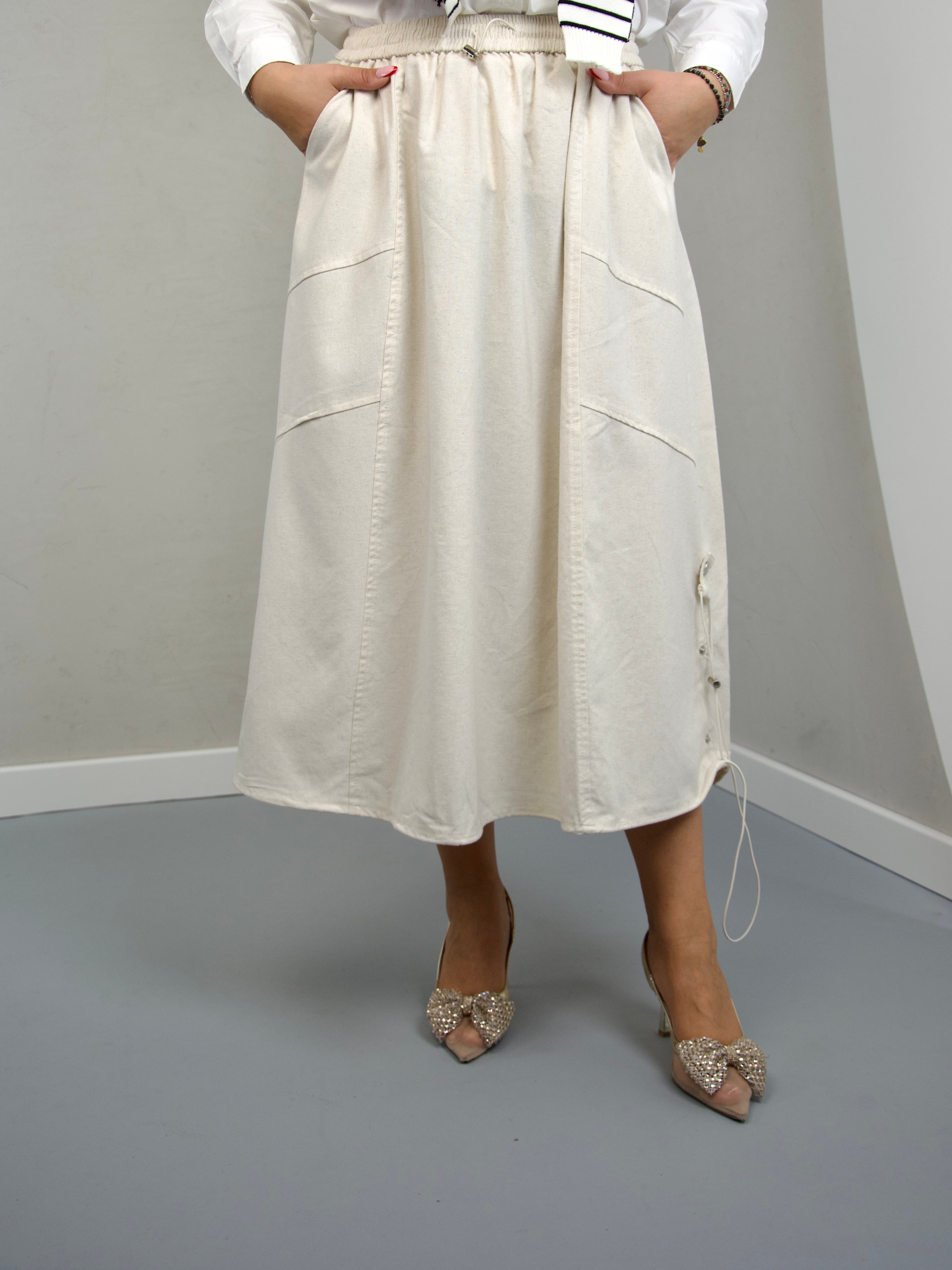 Spodnie z przeszyciami