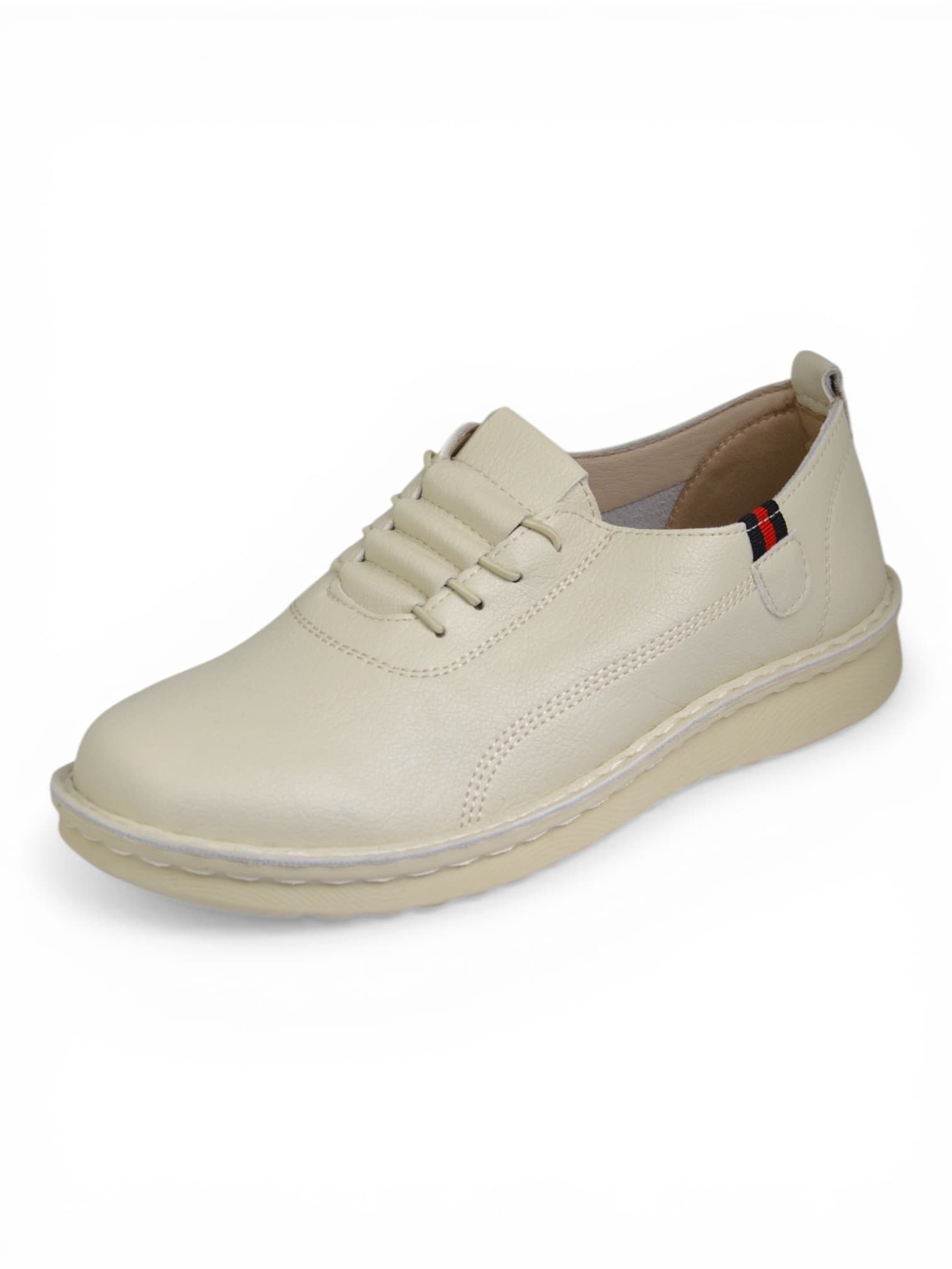 Buty z eko-skóry wkładane BEŻOWE