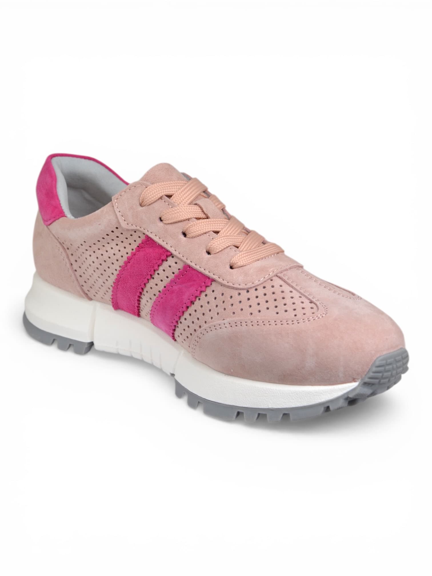 Buty sneakersy zamszowe RÓŻOWE