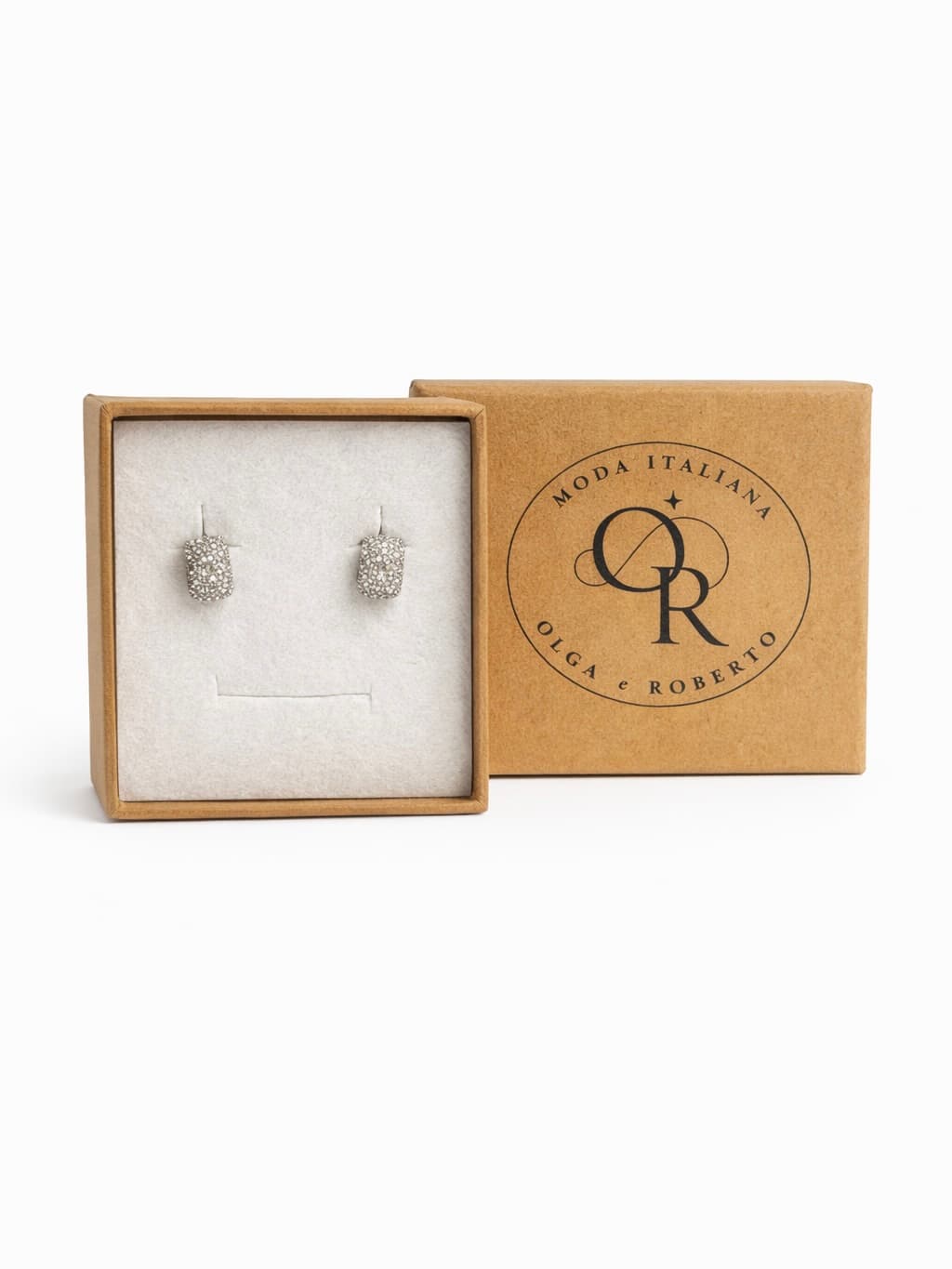 Kolczyki półokrągłe srebrne/pozłacane 925