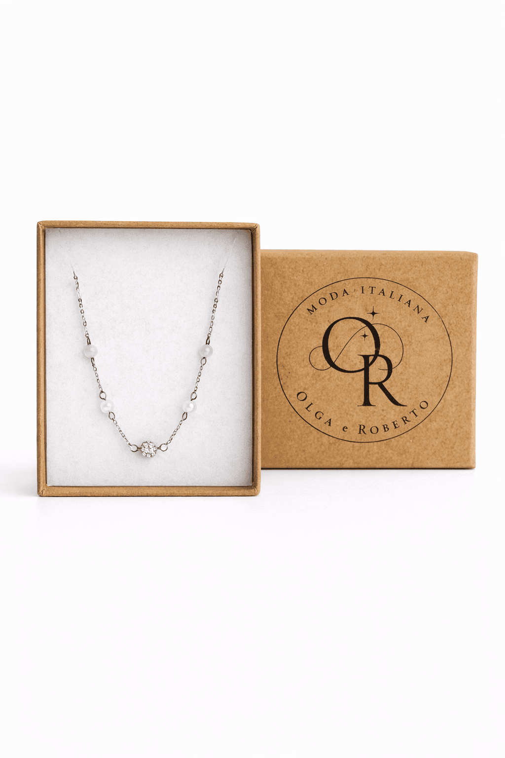 Naszyjnik srebrny/pozłacany kuleczki z cyrkoniami Próba 925