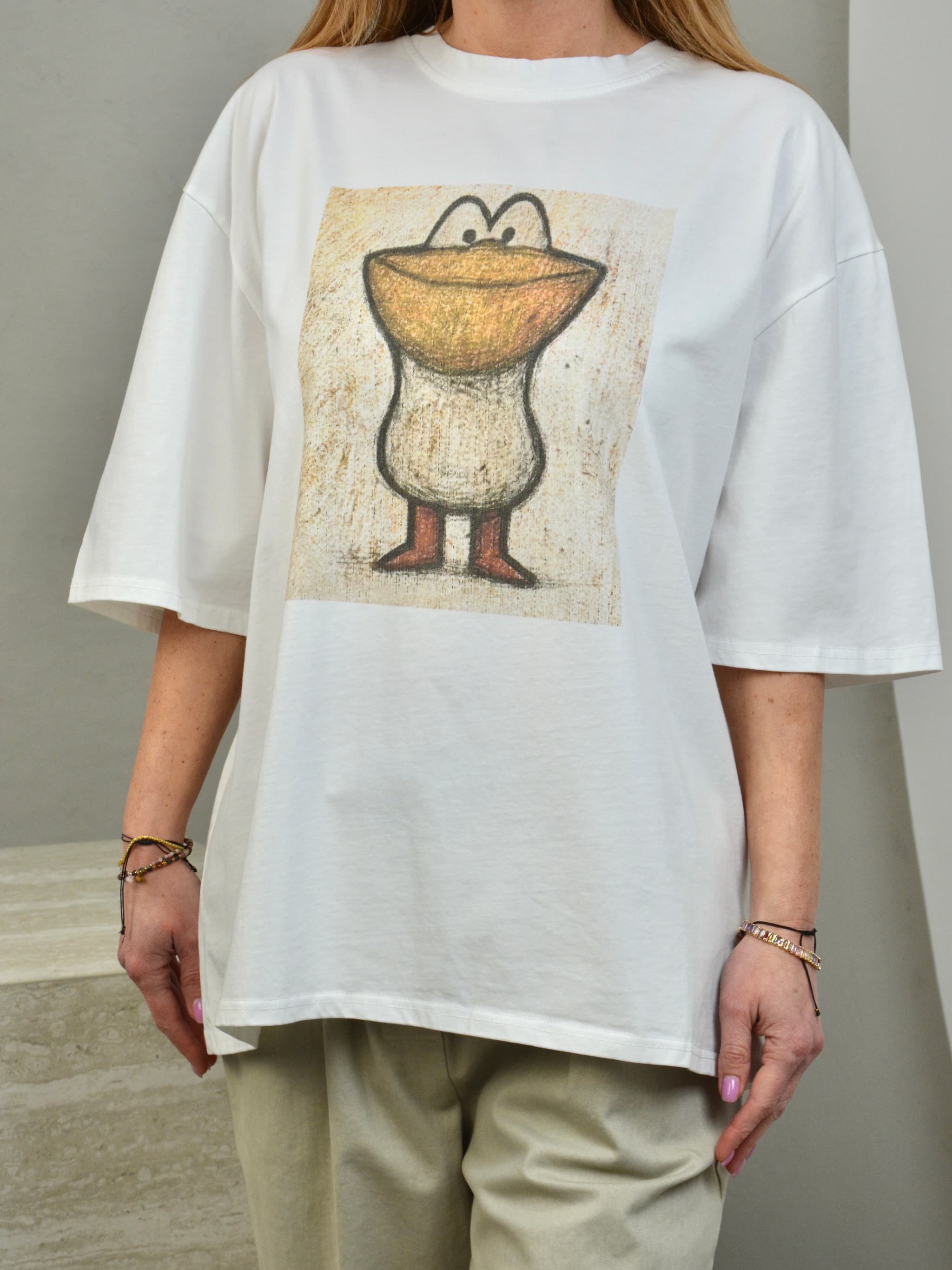 T-shirt z gęsią