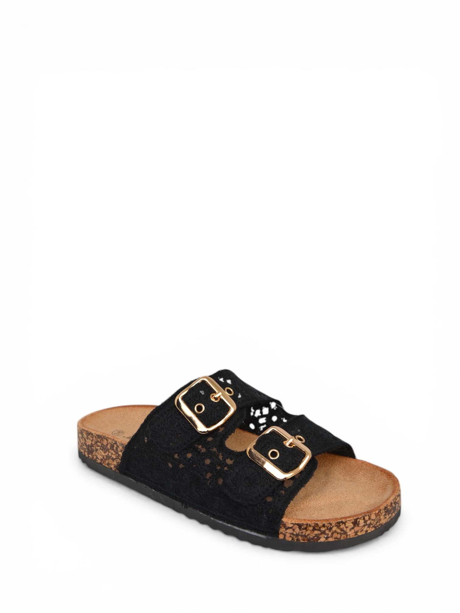 Klapki haftowane CZARNE