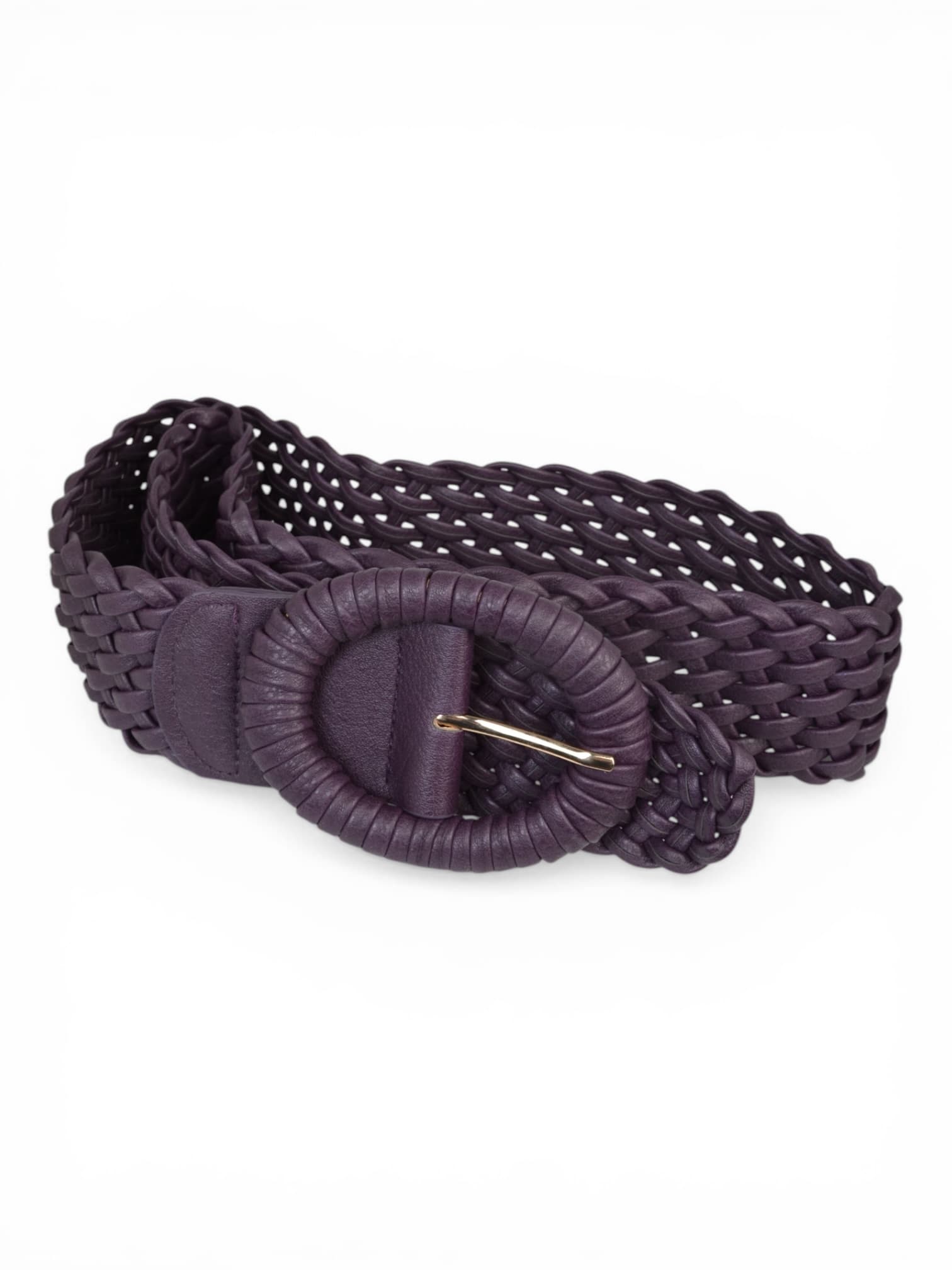 Pasek pleciony fioletowy