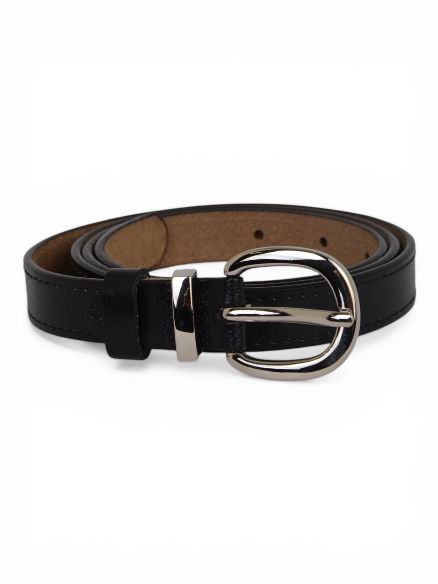 Pasek skórzany cienki do spodni 115 cm