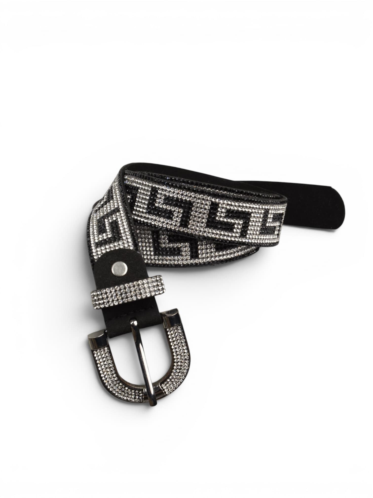 Pasek ze srebrnymi cyrkoniami