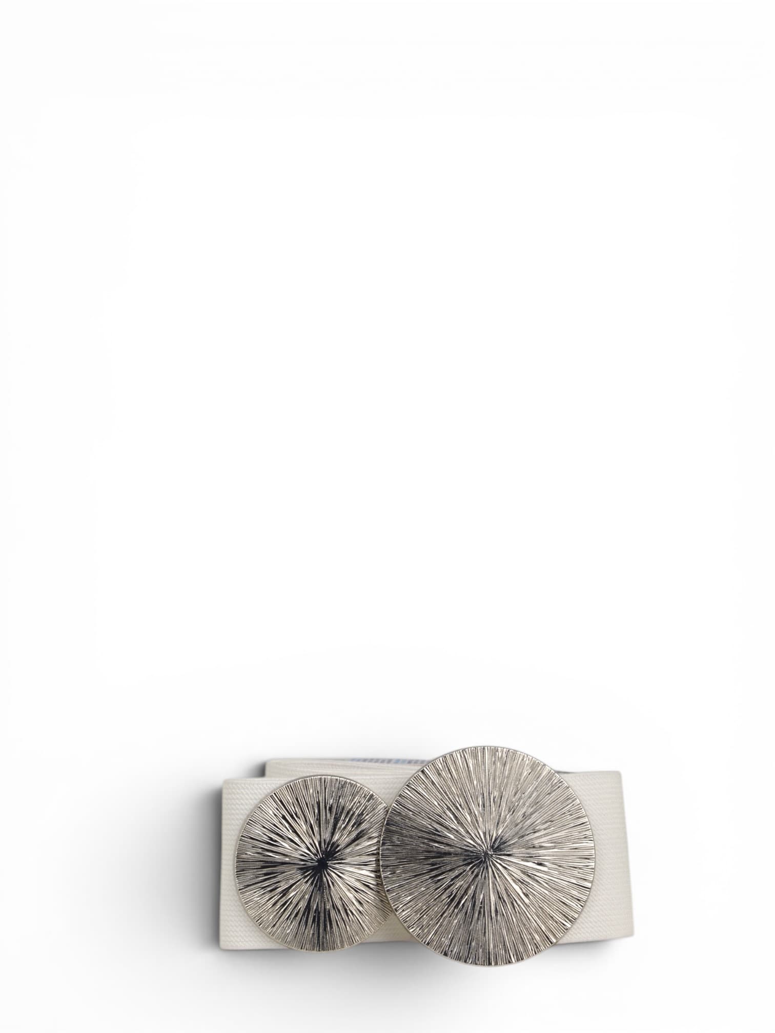 Pasek z dwiema okrągłymi klamrami