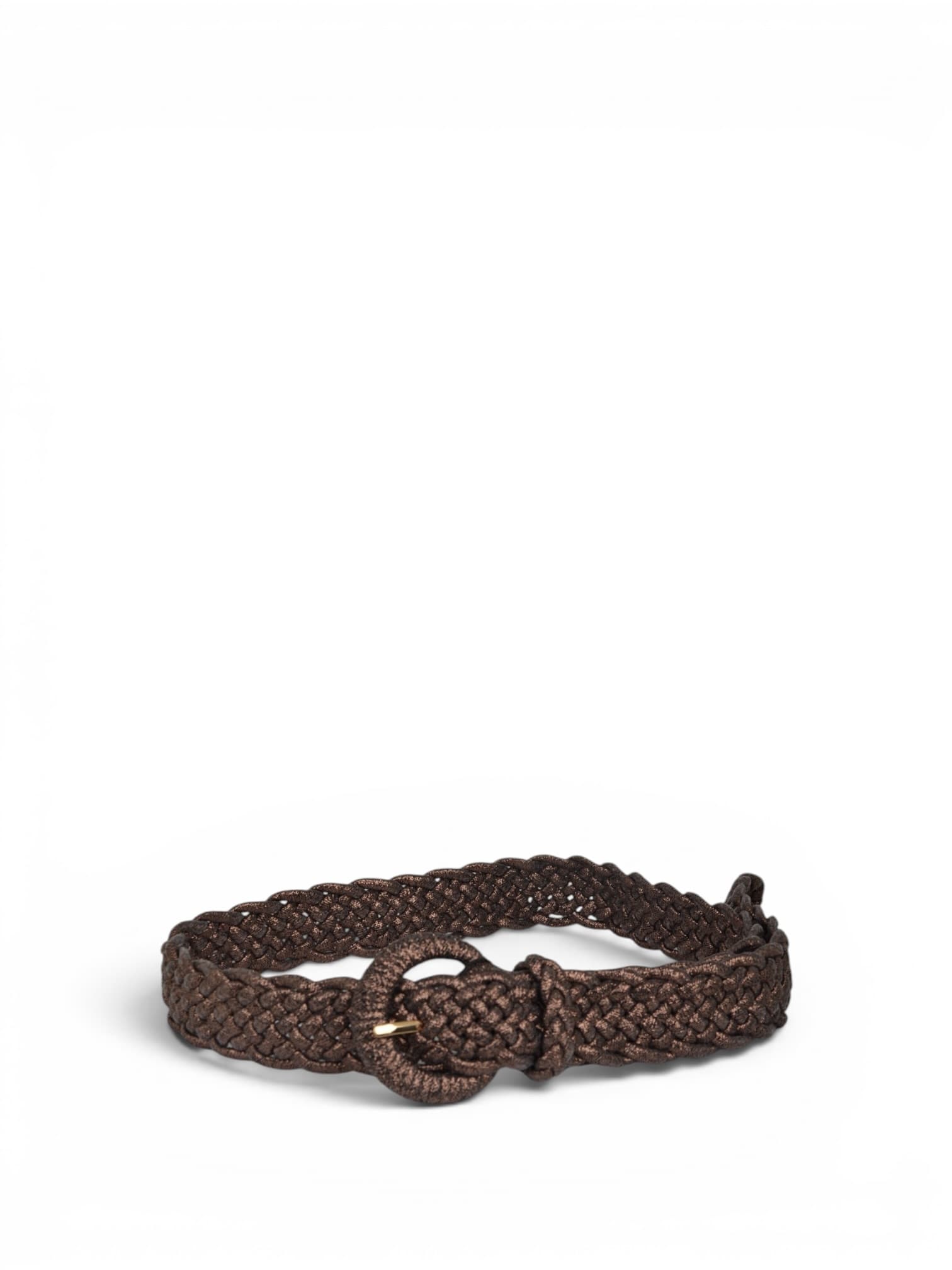 Pasek pleciony brokatowy