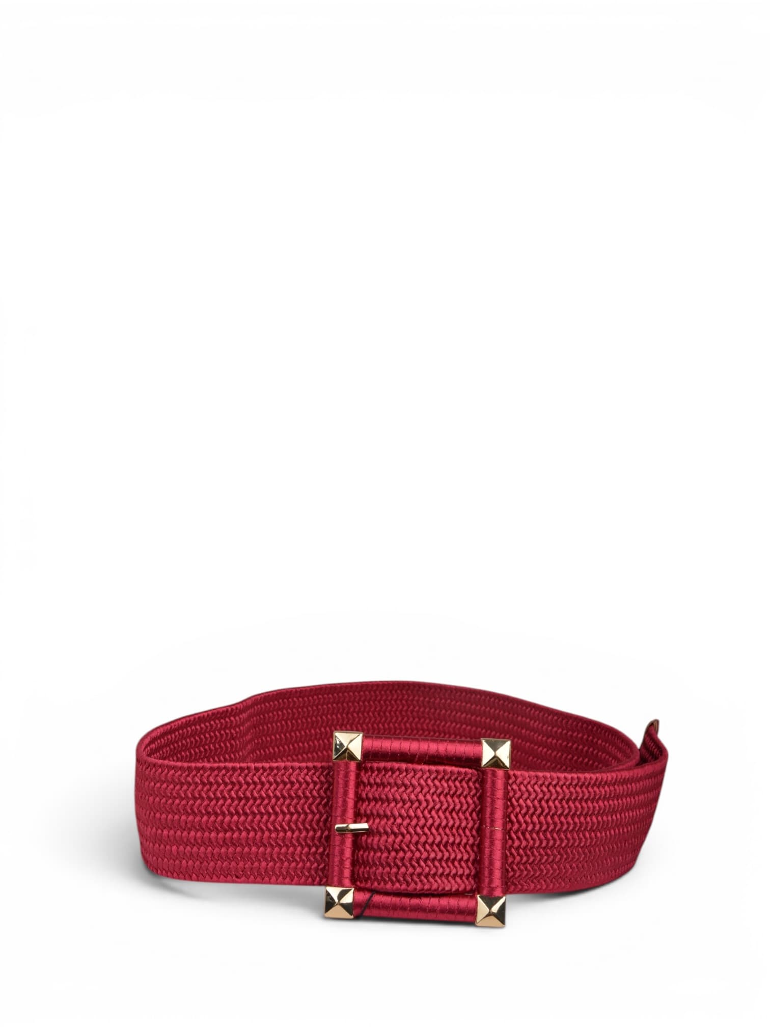 Pasek pleciony z ćwiekami