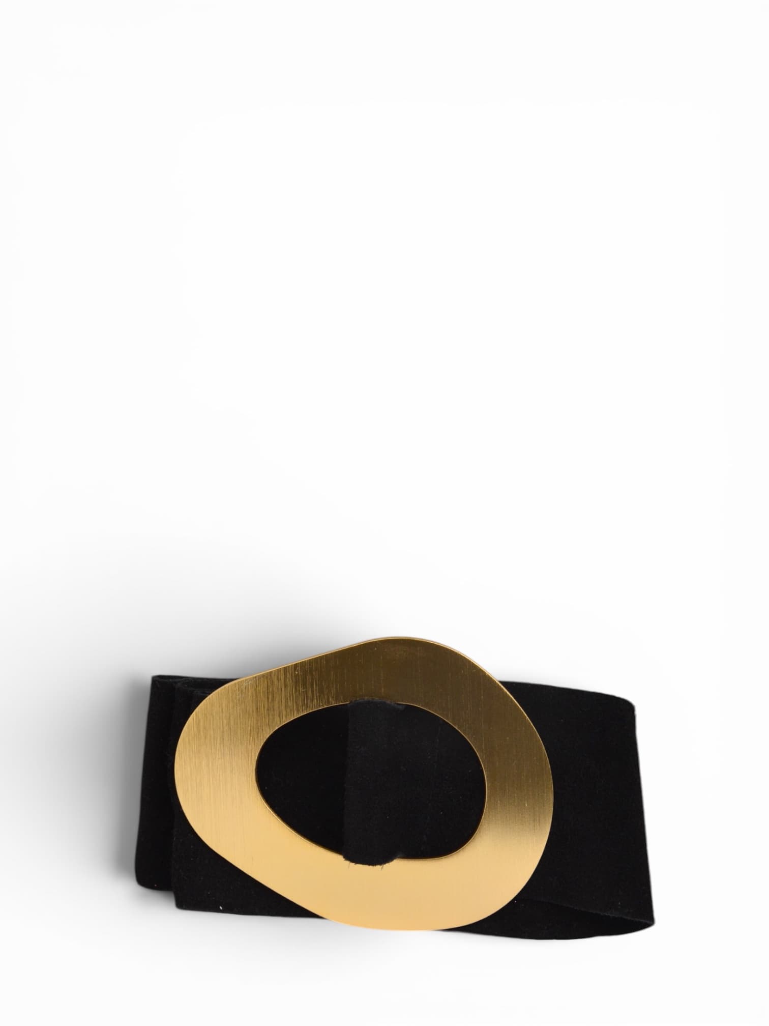 Pasek zamszowy nieregularna klamra