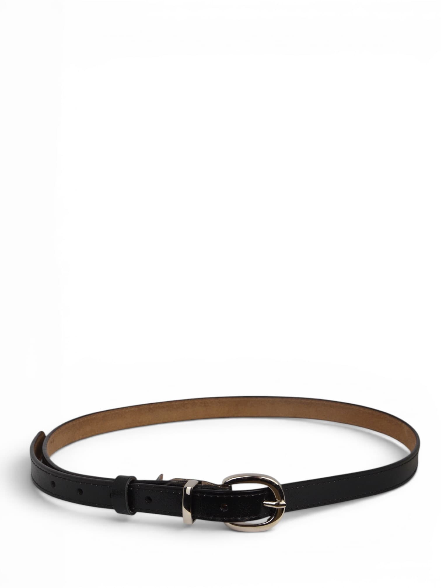 Pasek skórzany cienki do spodni 105 cm