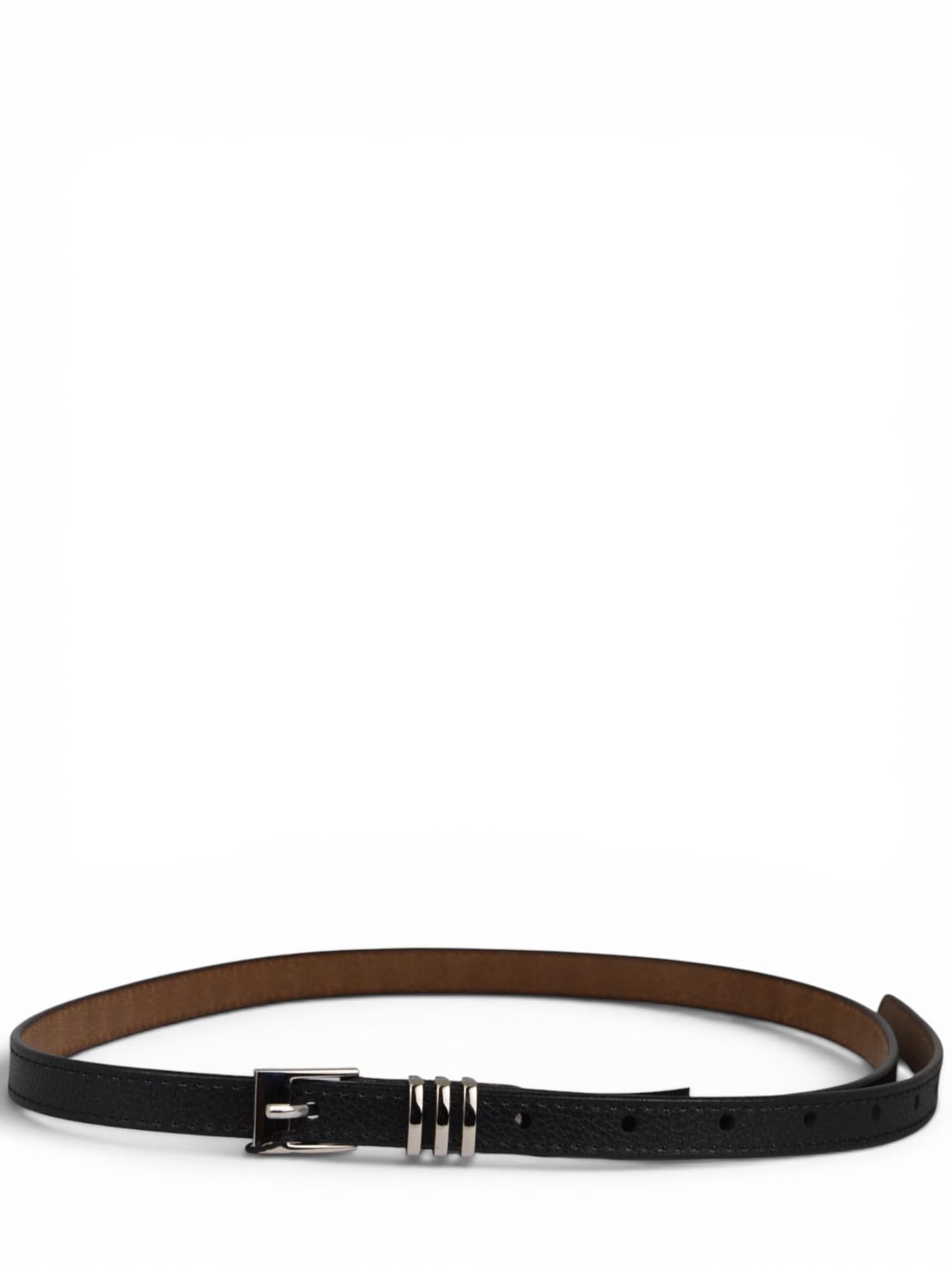 Wąski pasek do spodni skórzany