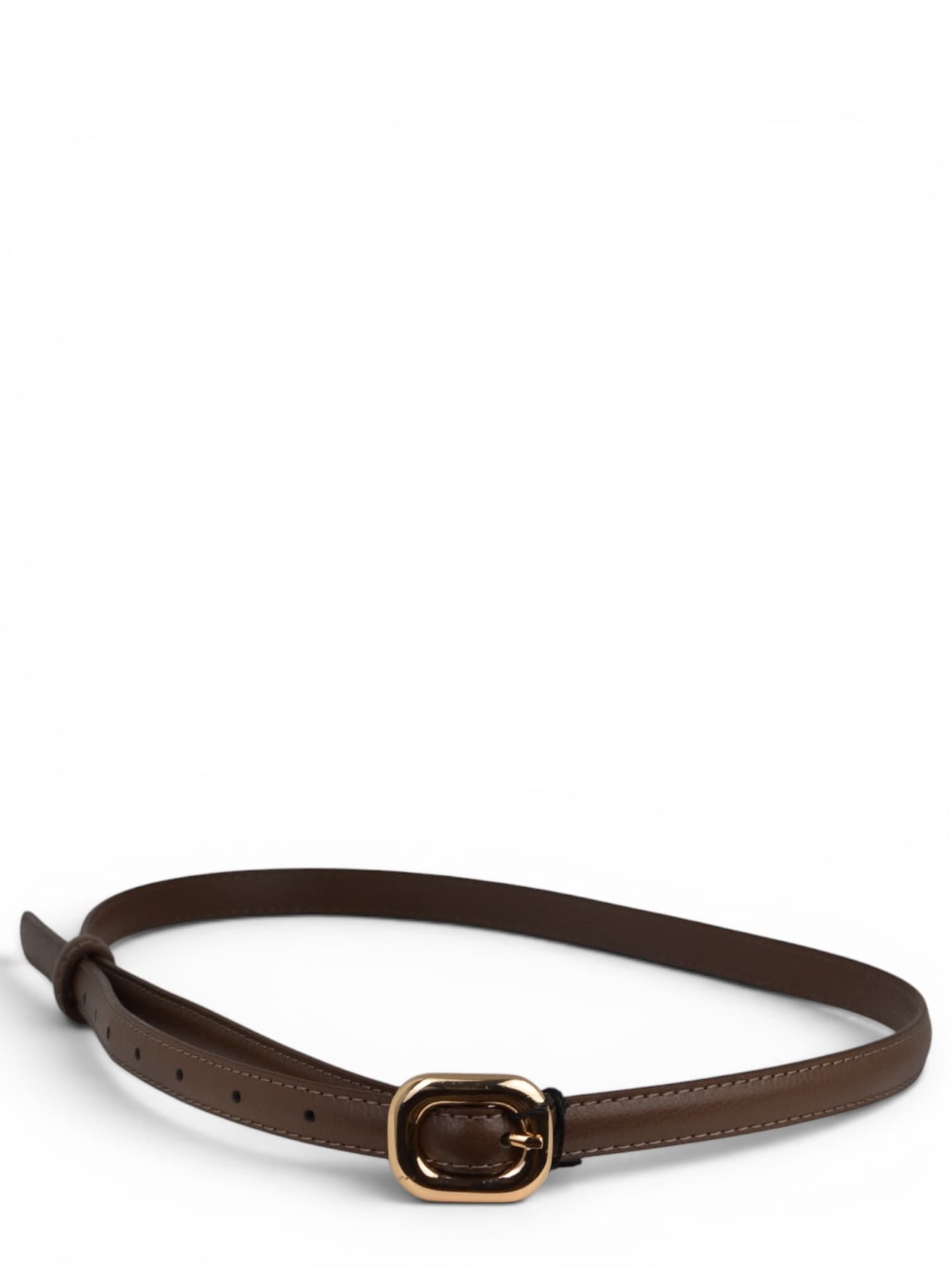 Pasek skórzany z małą klamrą