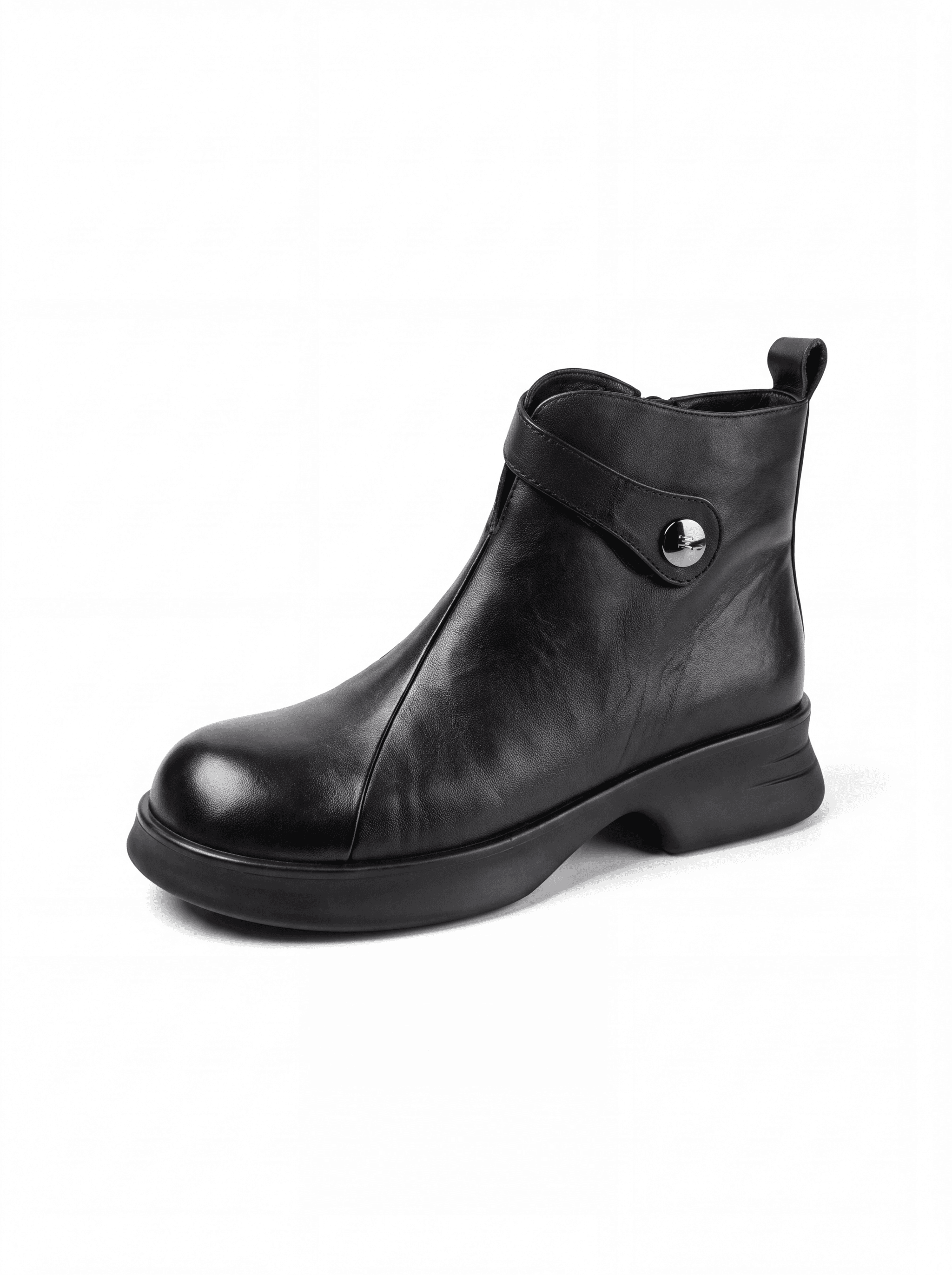 Botki eleganckie ze skóry naturalnej