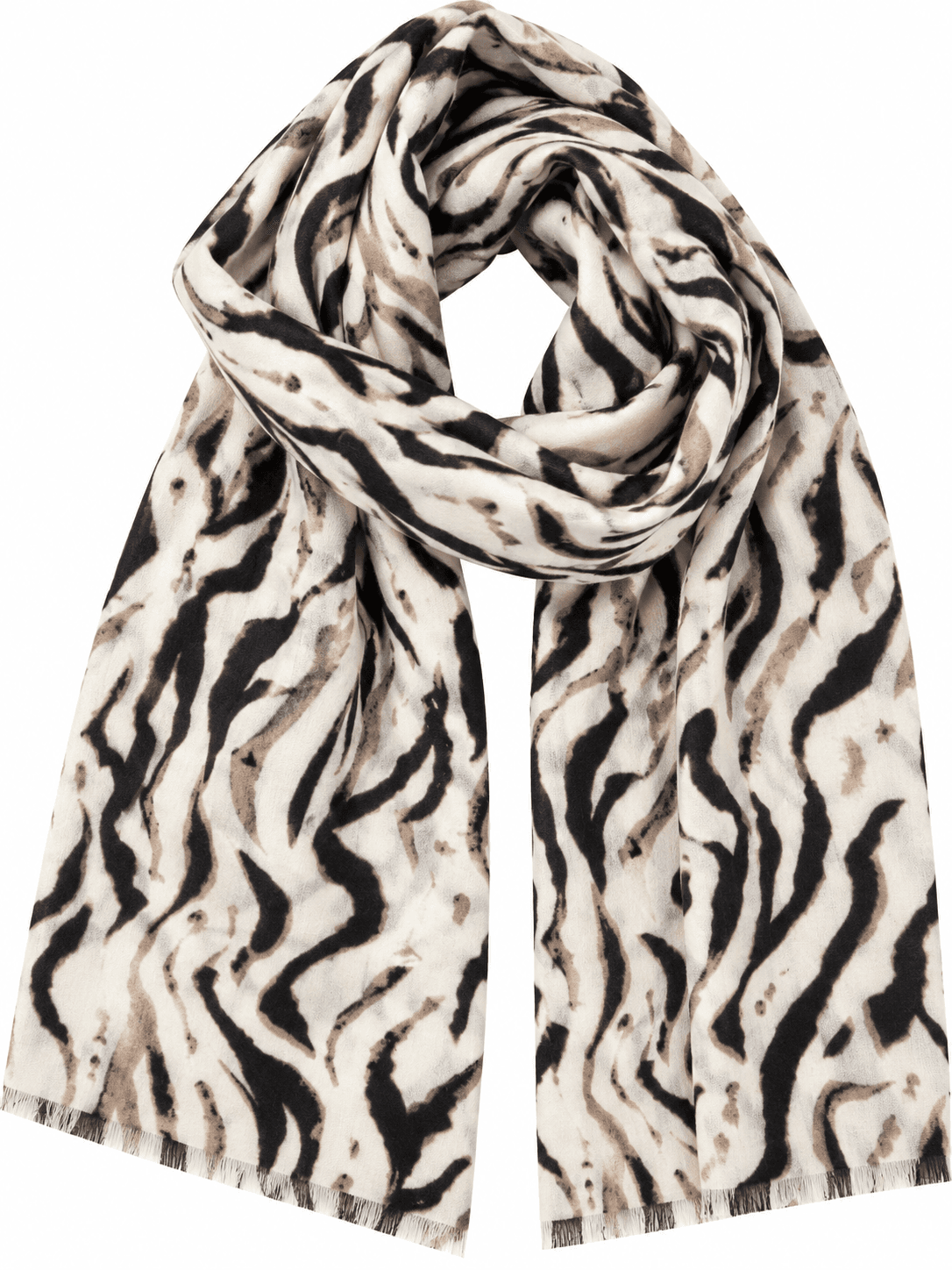 Szalik cienki zebra