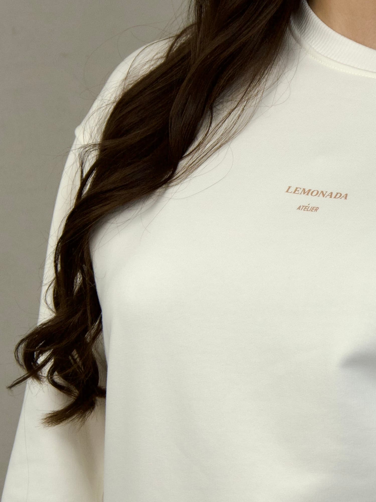 Blue sweatshirt with a subtle print