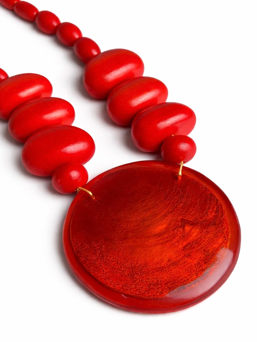 Korale Alex Max z kołem czerwone