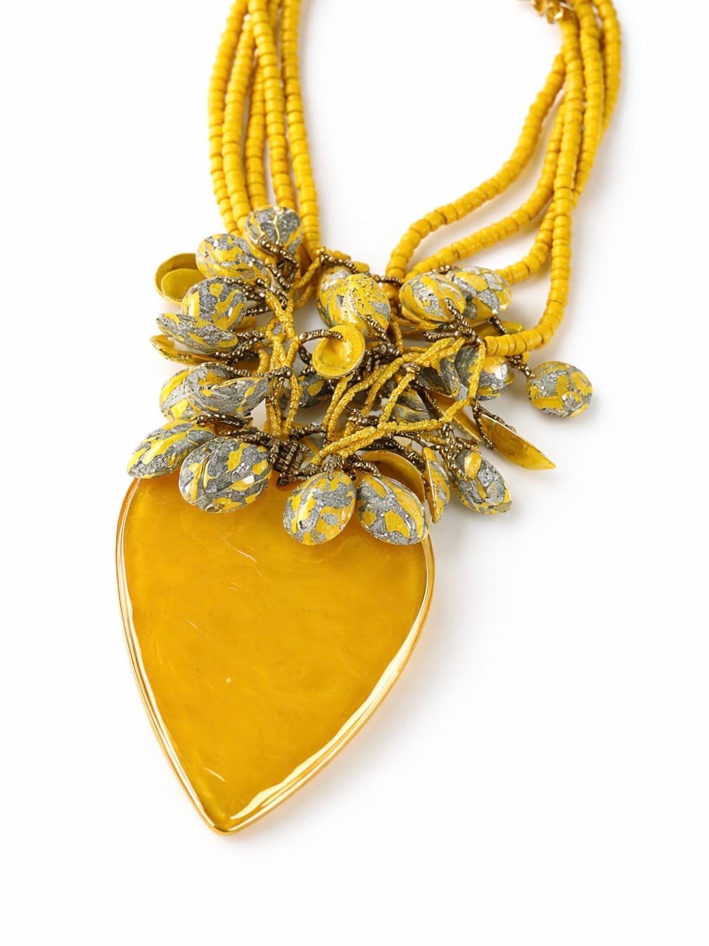 Yellow Alex Max heart pendant
