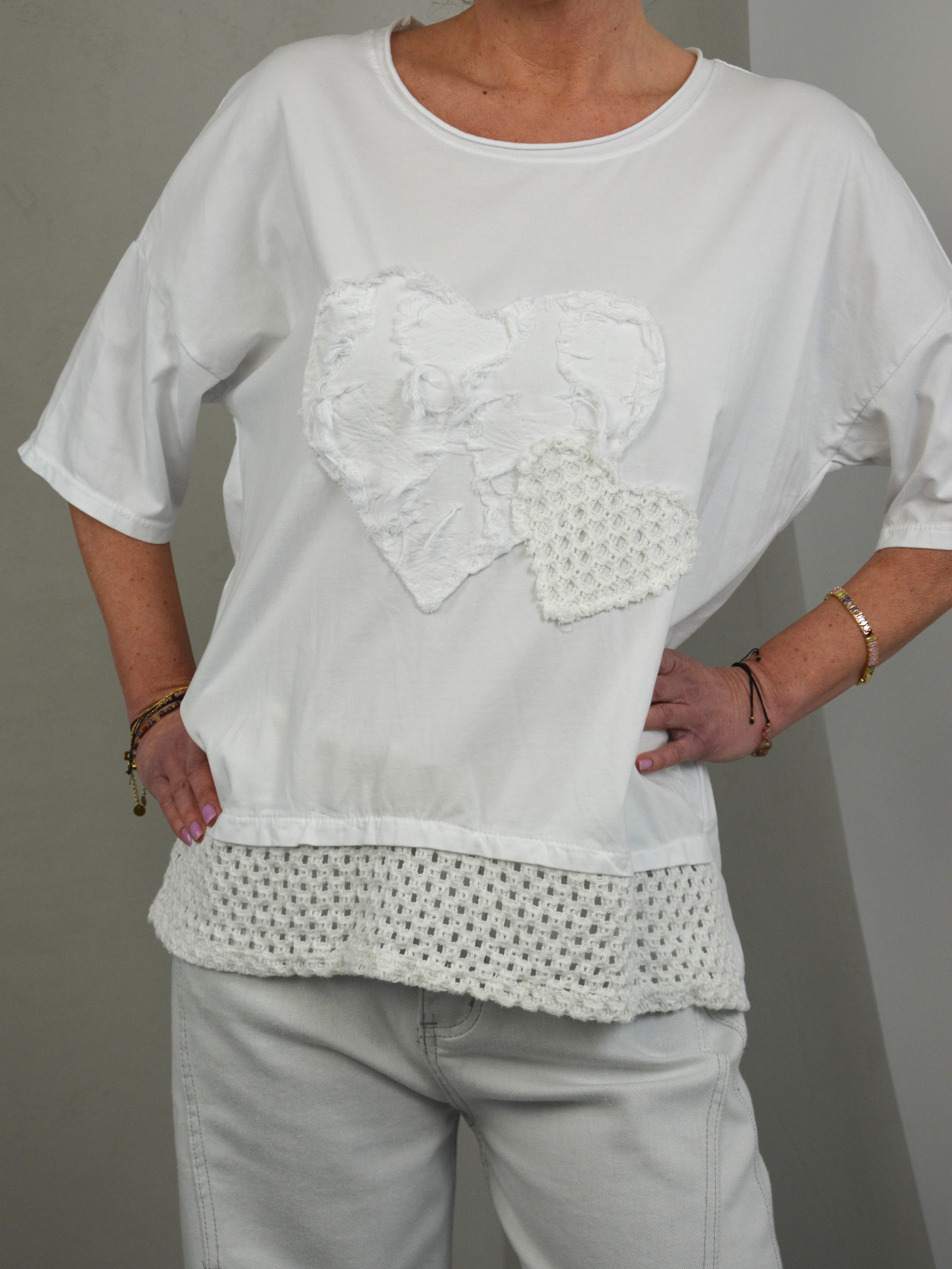 Bluzka z ażurowym dołem