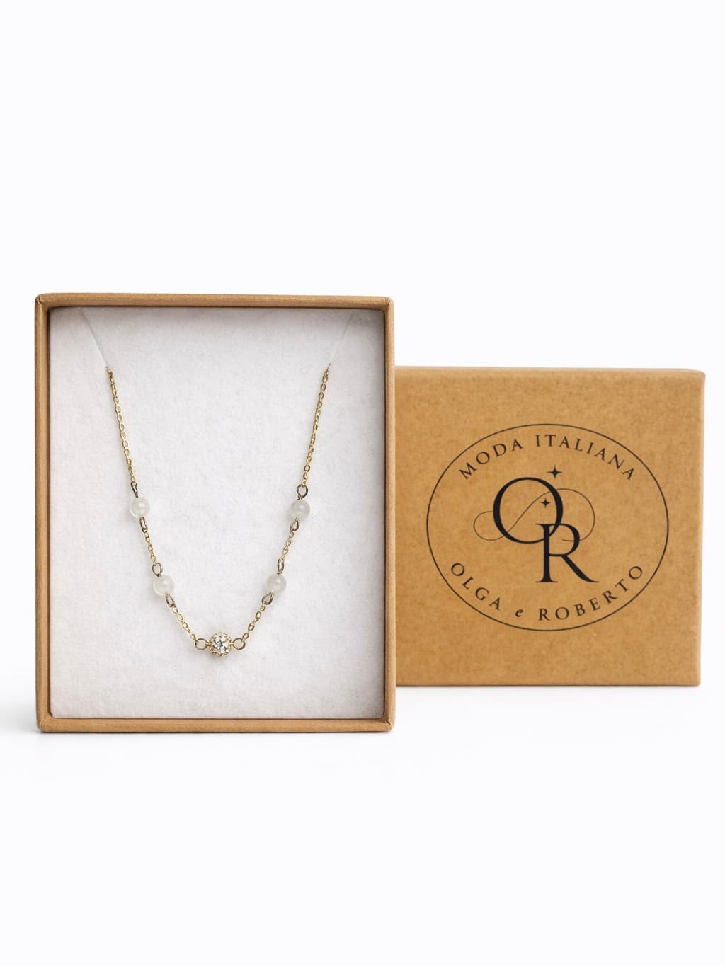 Naszyjnik srebrny/pozłacany kuleczki z cyrkoniami Próba 925