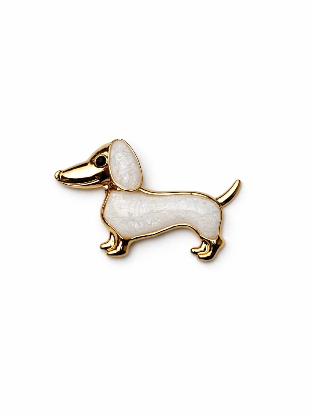 Broszki z gładką masą