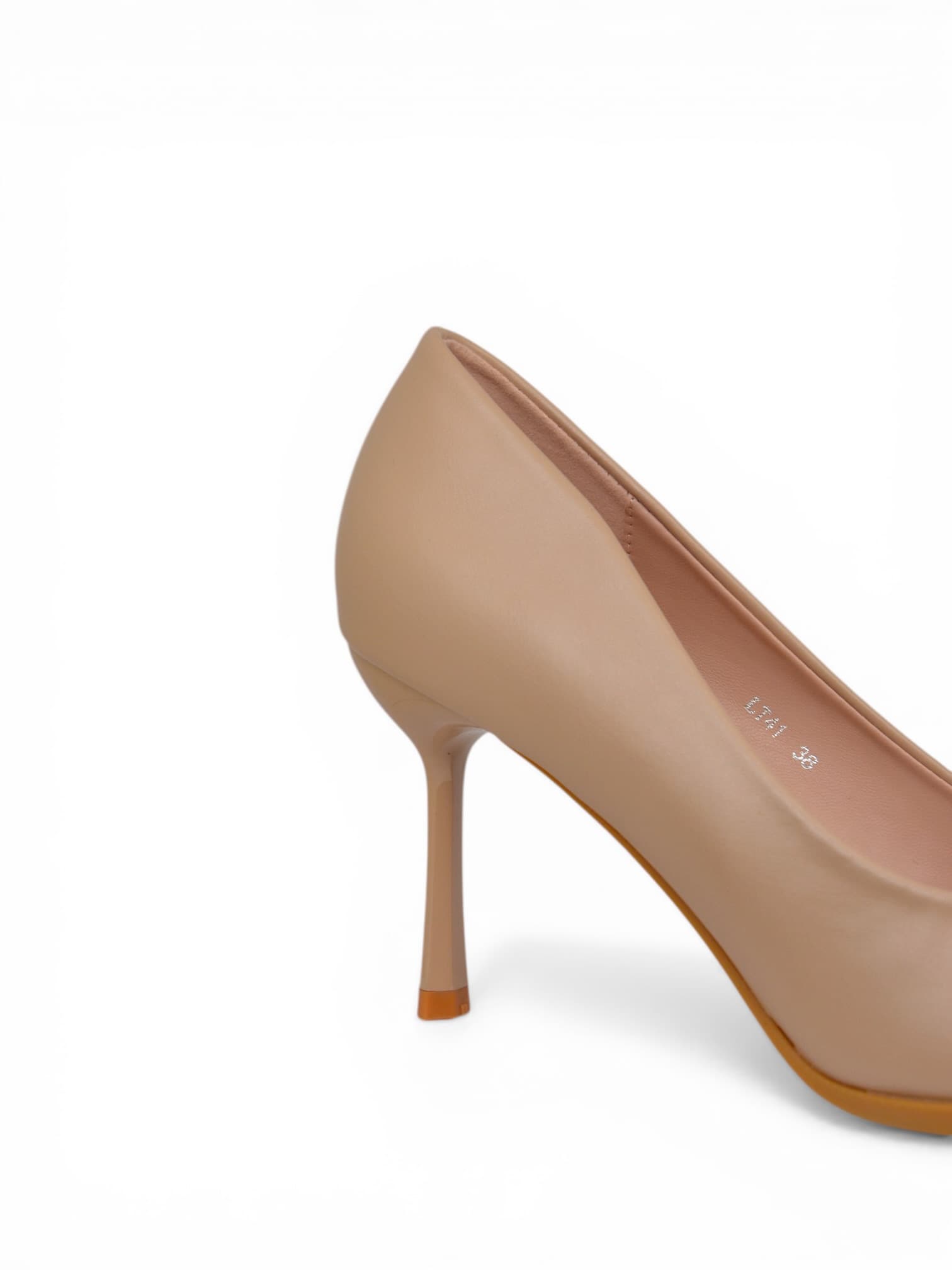 Szpilki klasyczne ze złotym szpicem BEŻOWE