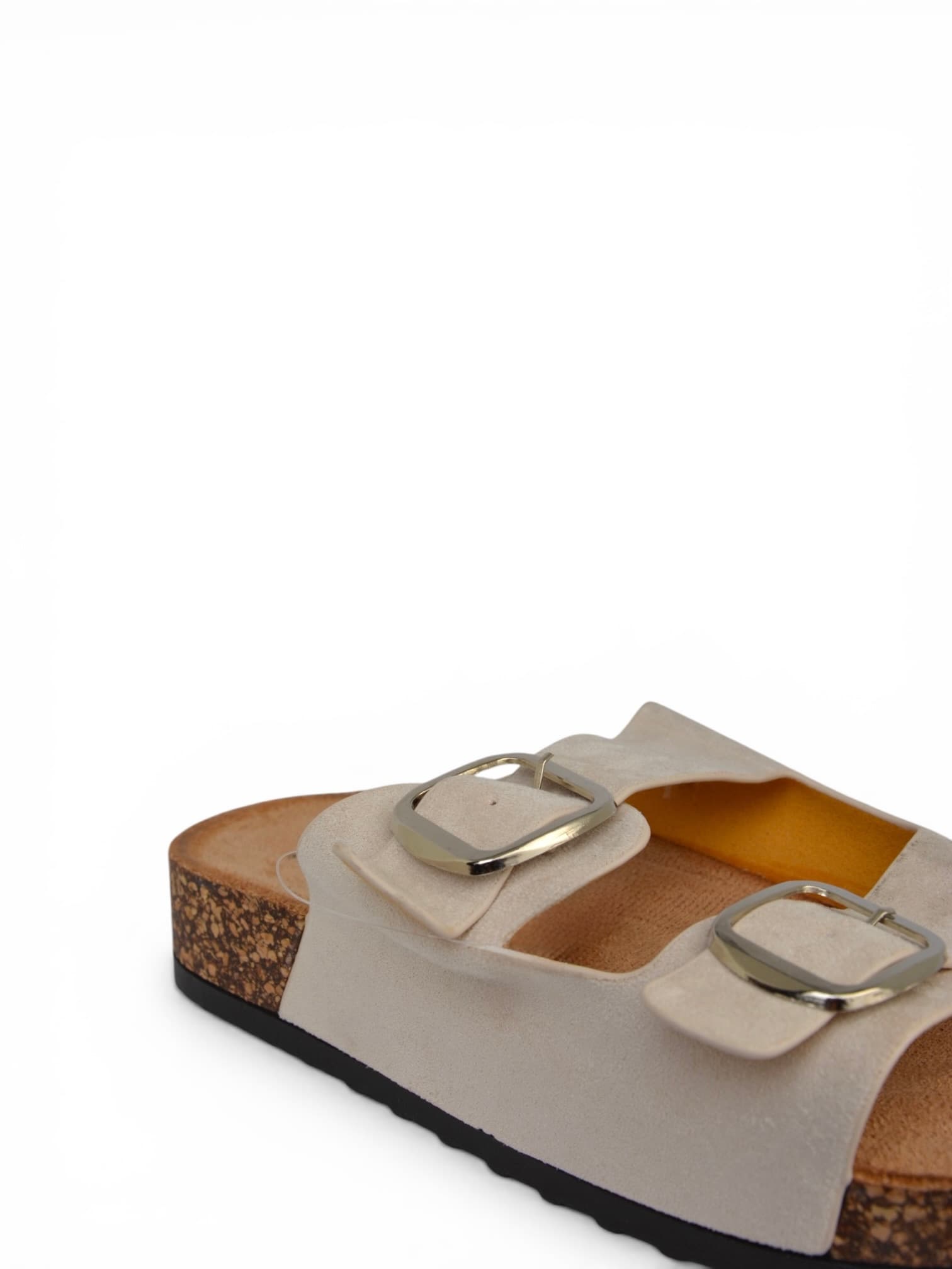 Klapki eko-zamsz BEŻOWE