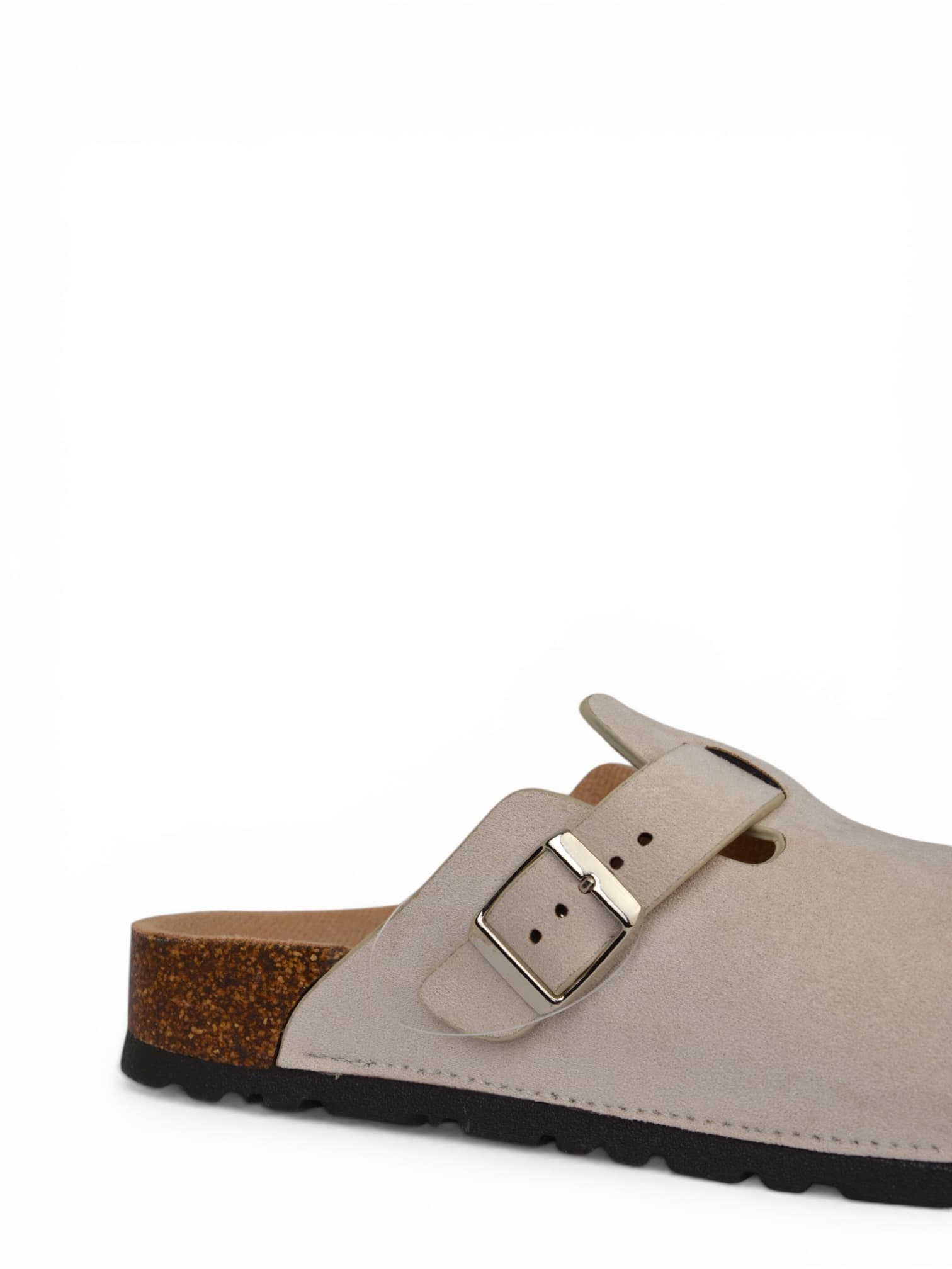 Klapki eko-zamsz BEŻOWE