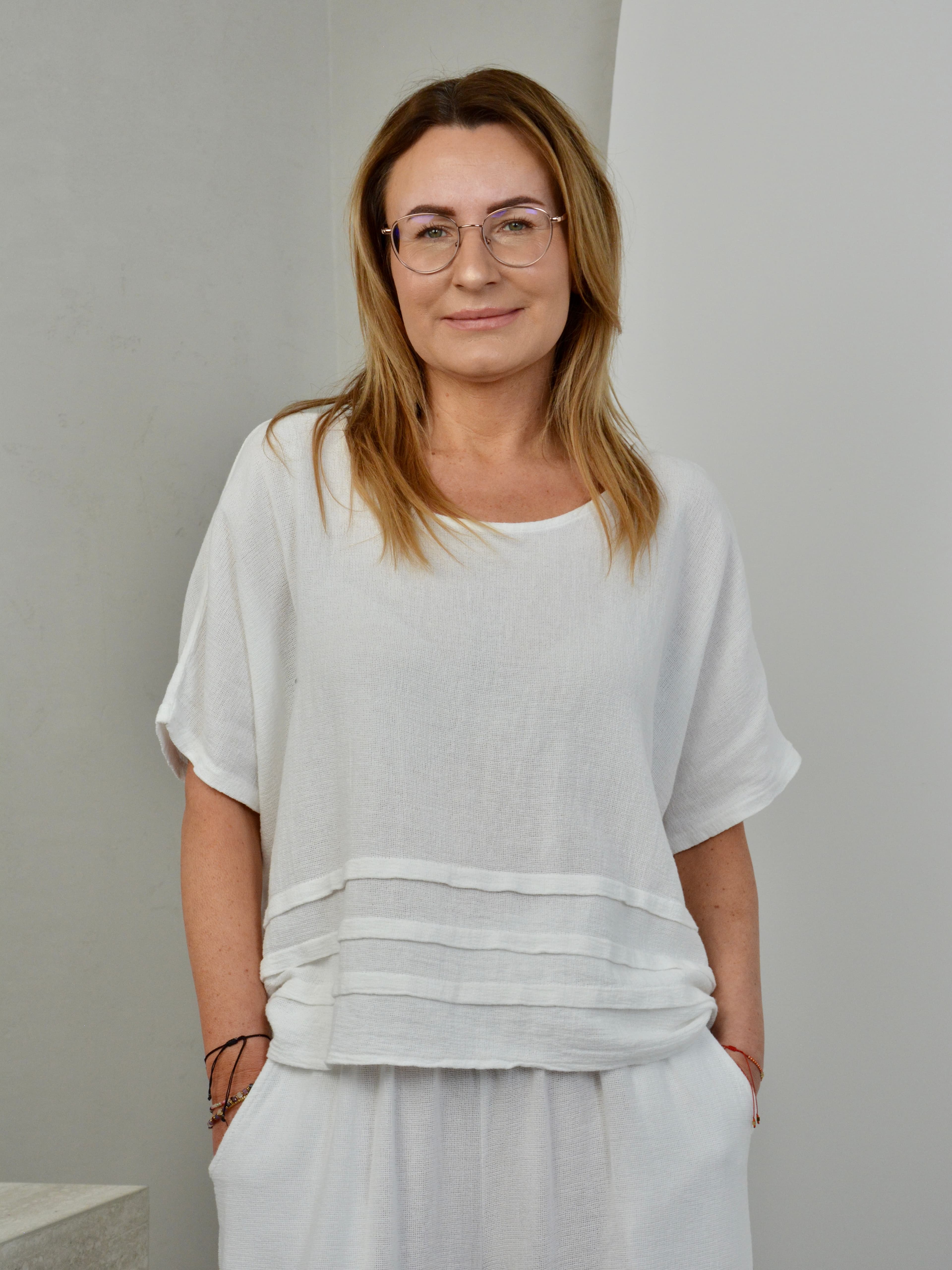 Bluzka muślinowa z kokardką