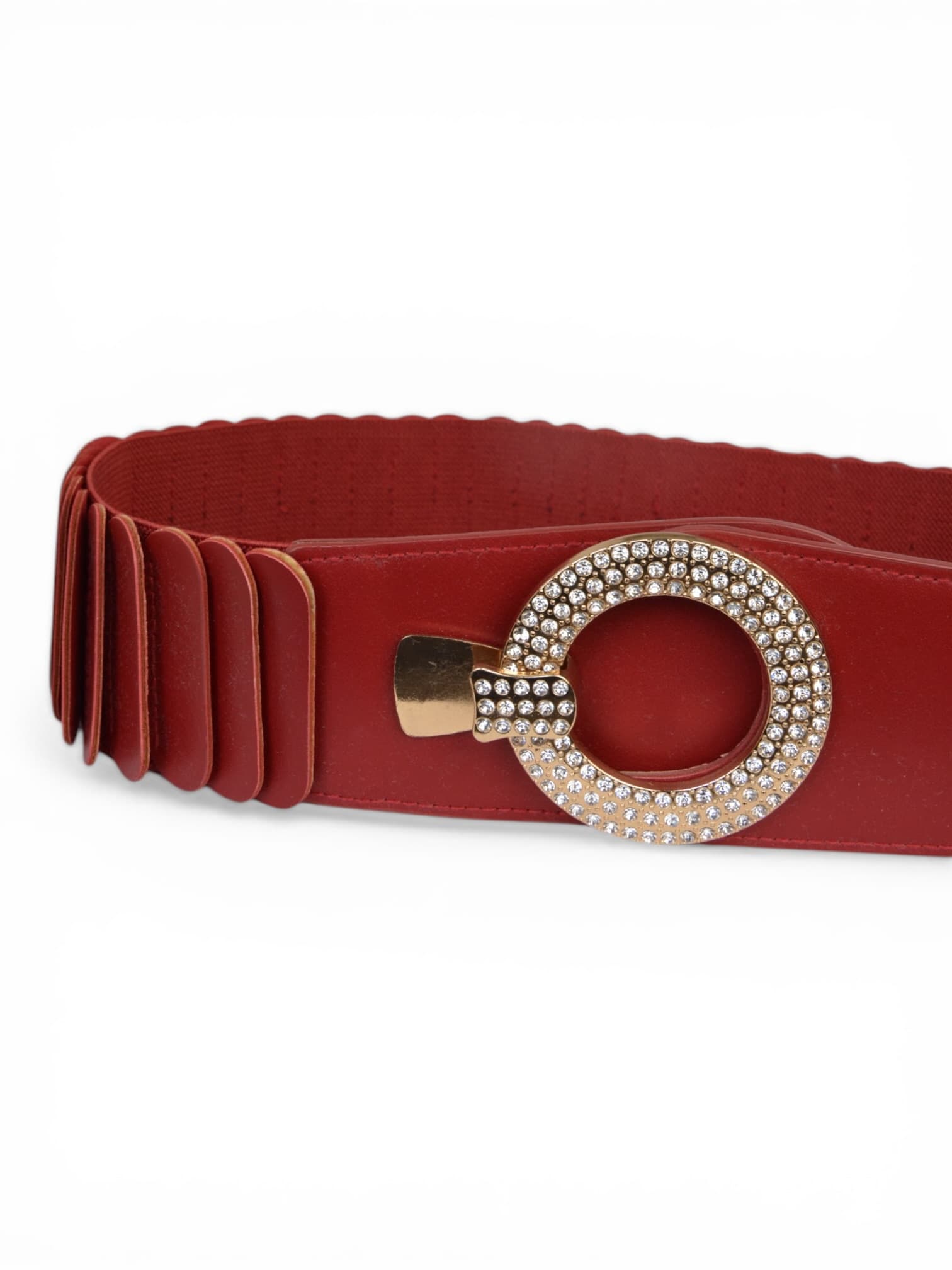 Pasek na gumie z cyrkoniami