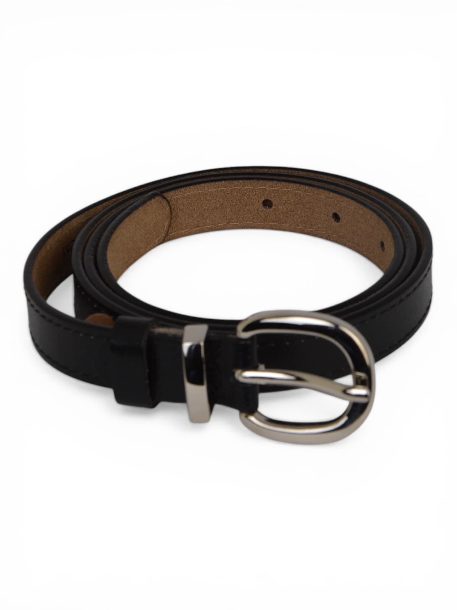 Pasek skórzany cienki do spodni 115 cm