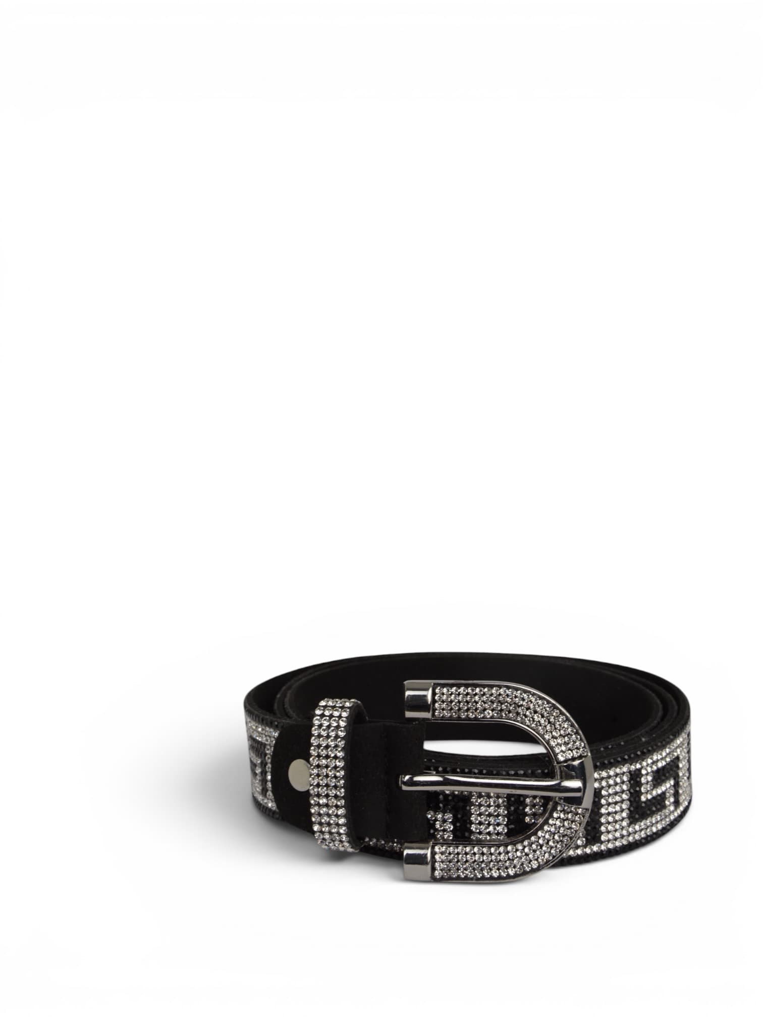 Pasek ze srebrnymi cyrkoniami