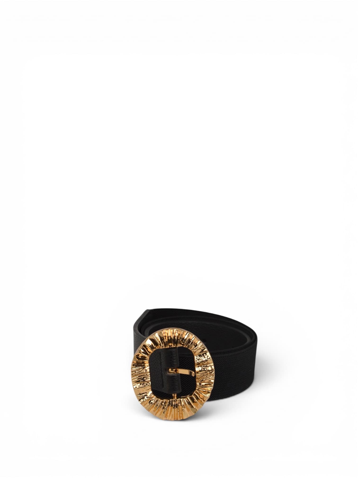 Pasek ze złotą klamrą