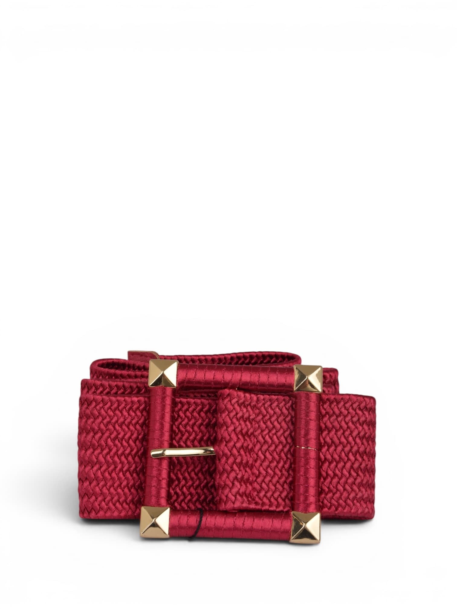 Pasek pleciony z ćwiekami