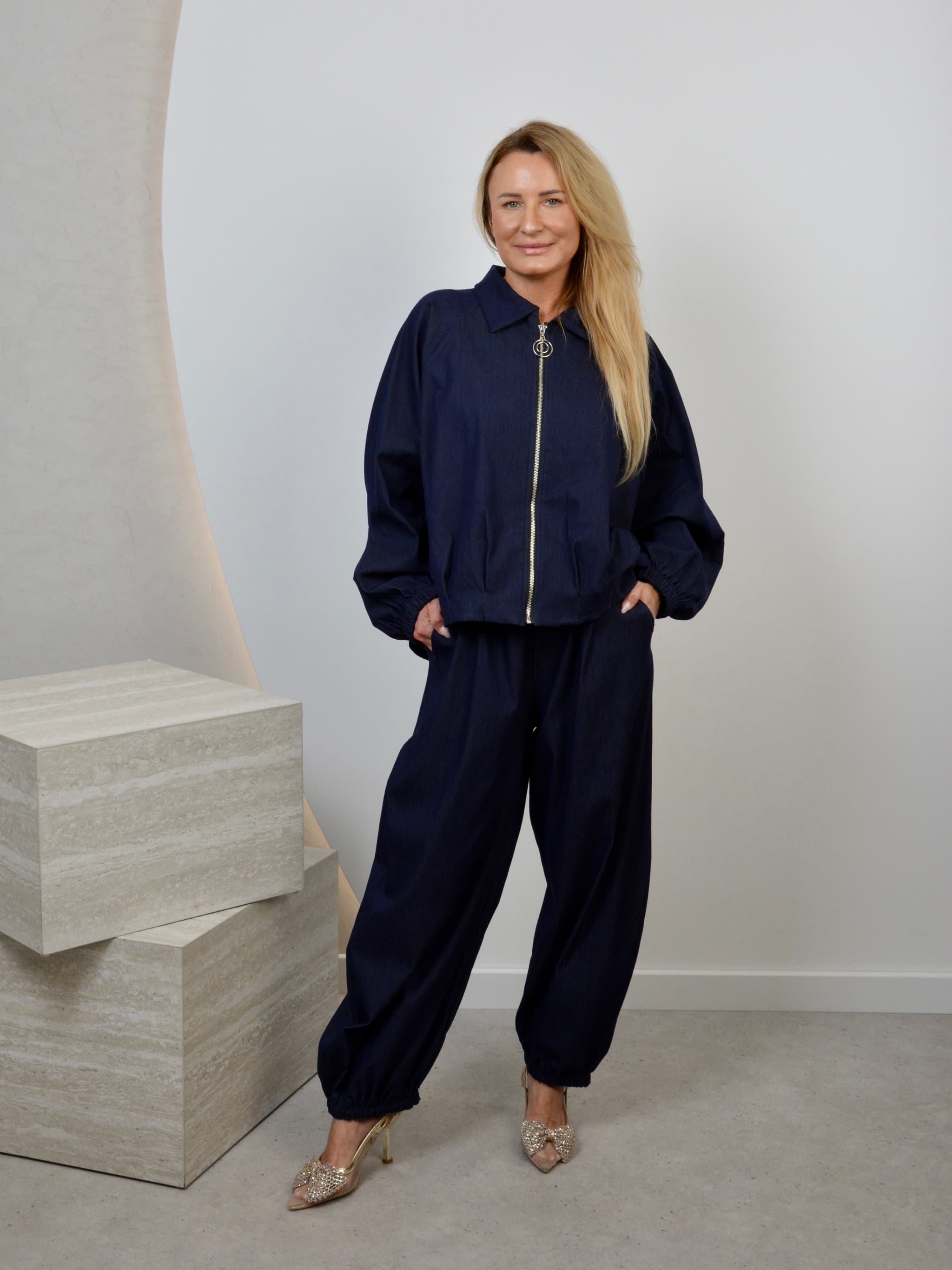 Kurtka typu ciemny jeans