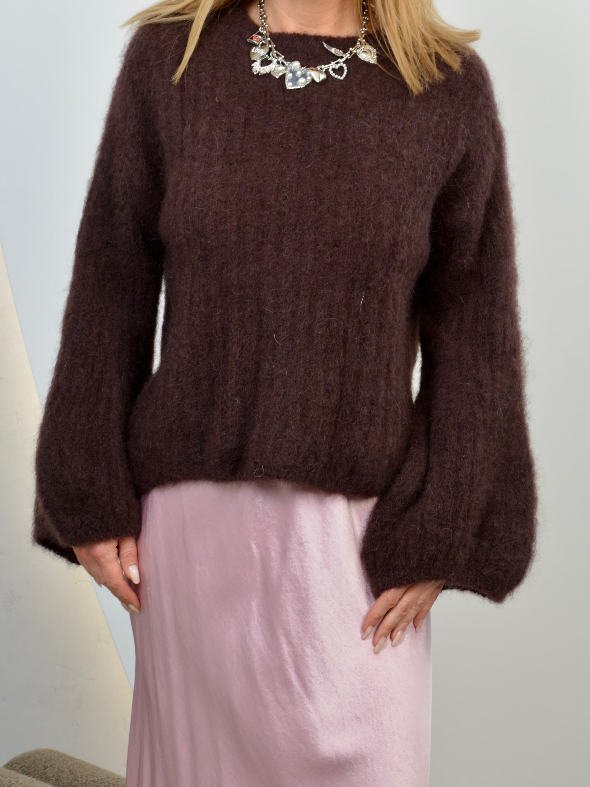 Sweter dzwoneczek kid mohair